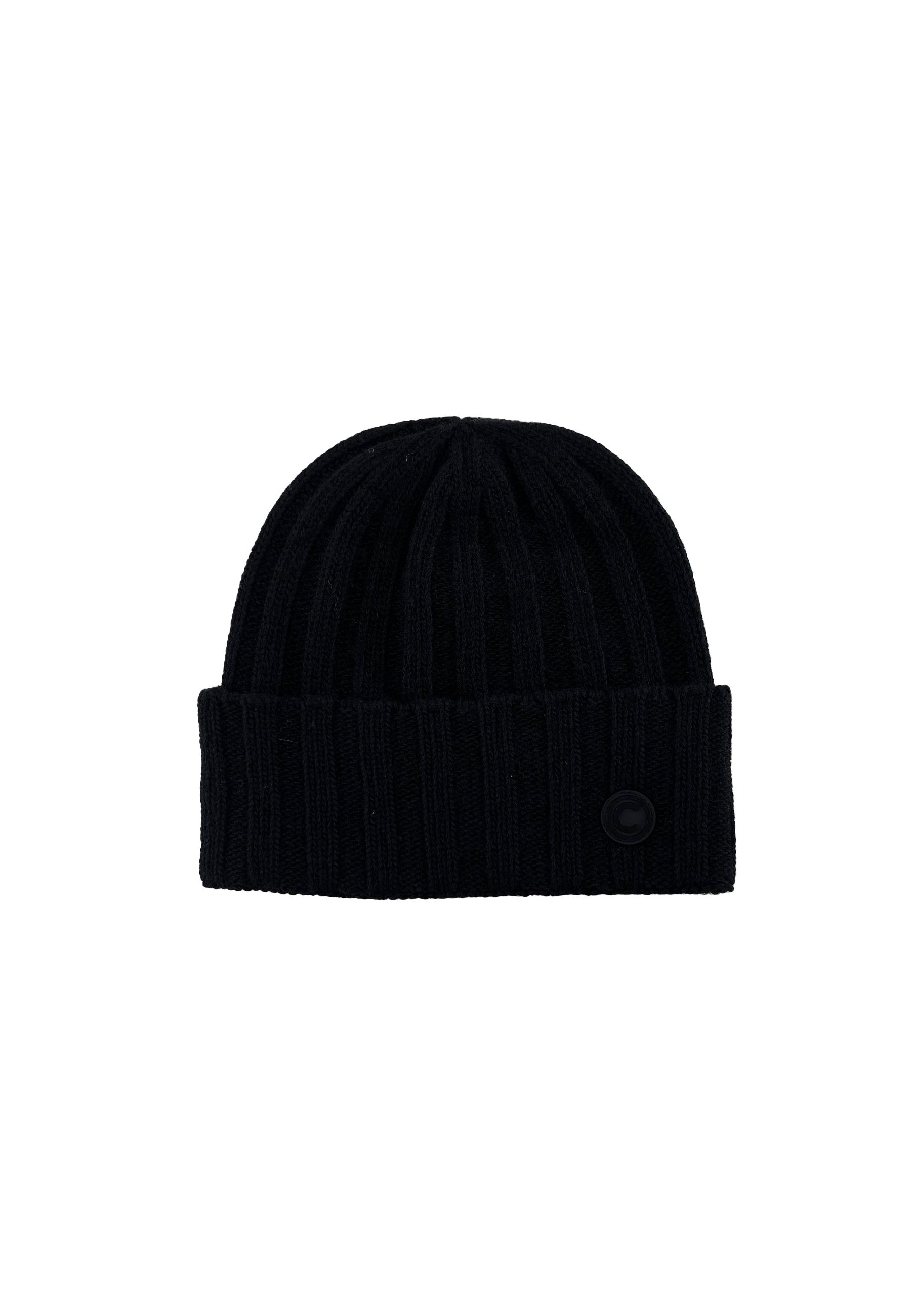 Cappello in maglia a coste larghe Blu
