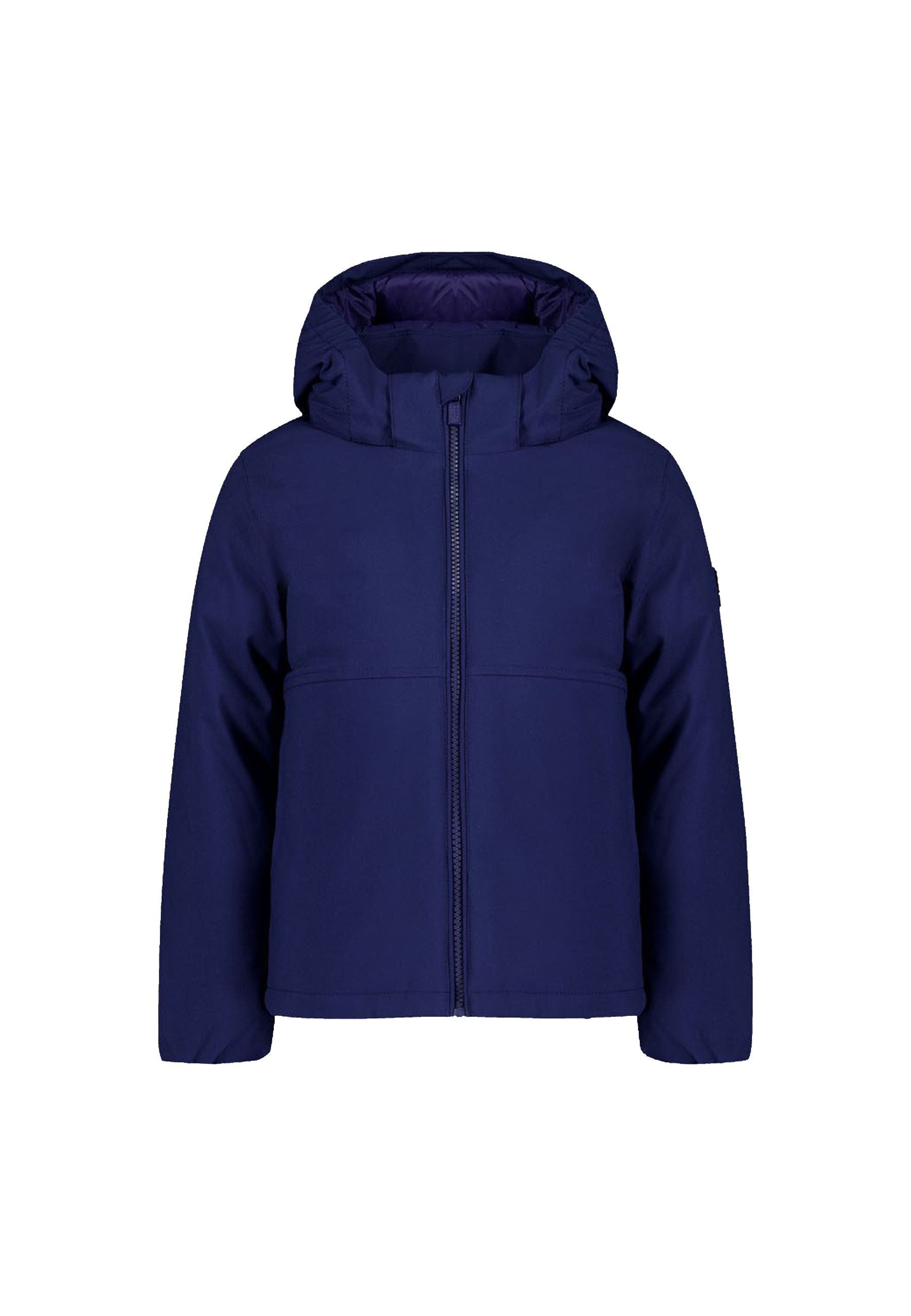 Piumino idrorepellente nero con Cappuccio
