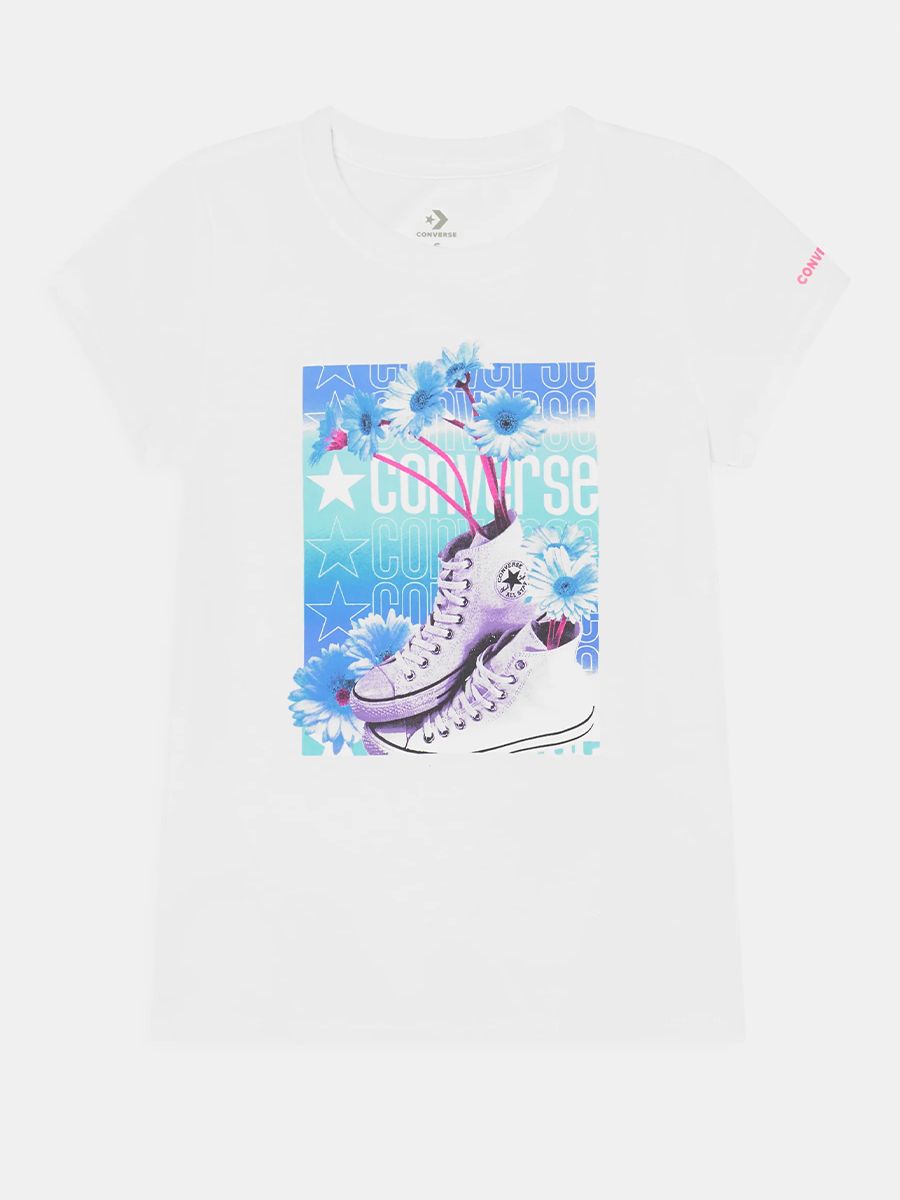 T-shirt  con Stampa fiori