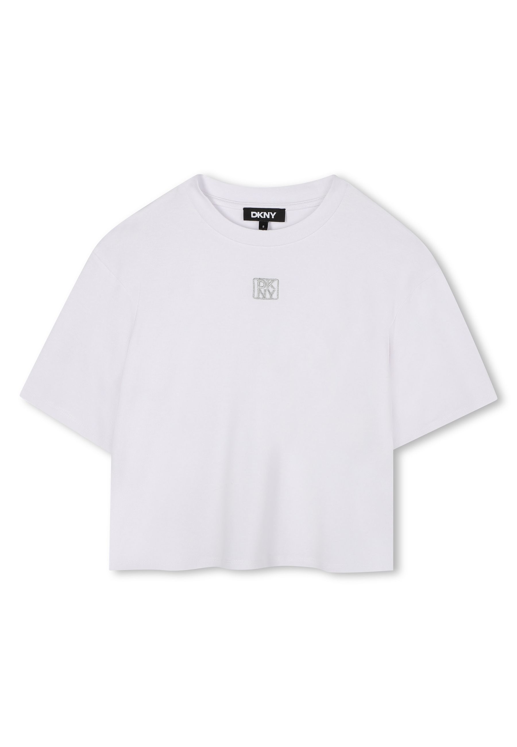 T-shirt Ricamo DKNY color argento
