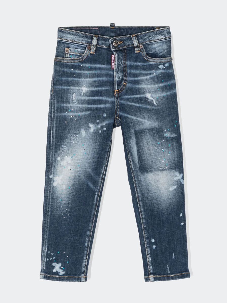 Jeans d2p385f boston pantaloni  dsquared kid