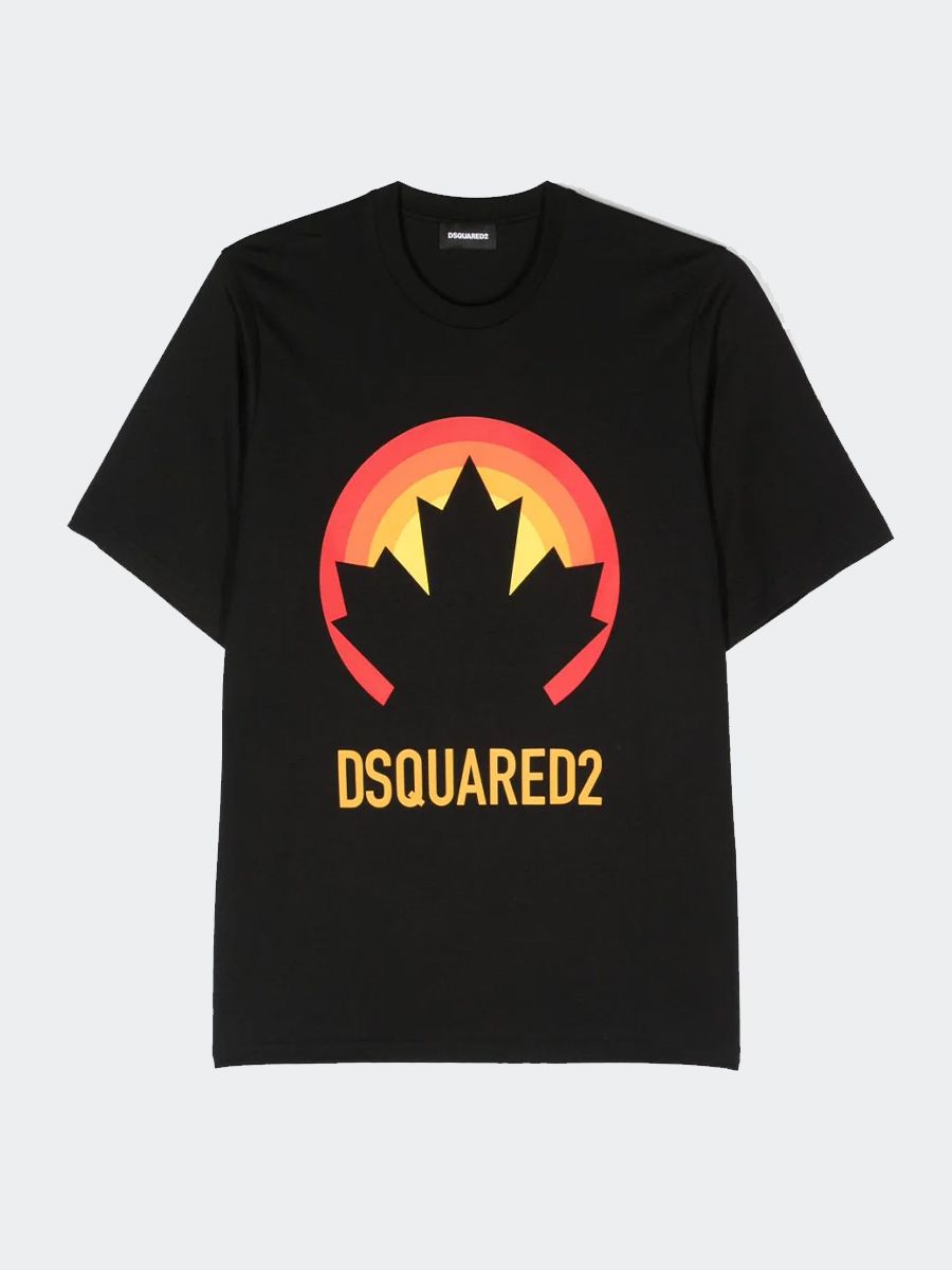 T-shirt d2t949u slouch fit maglietta  dsquared kid