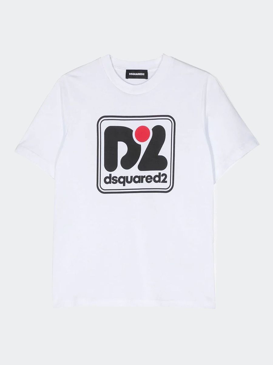 T-shirt d2t984u slouch fit maglietta  dsquared kid