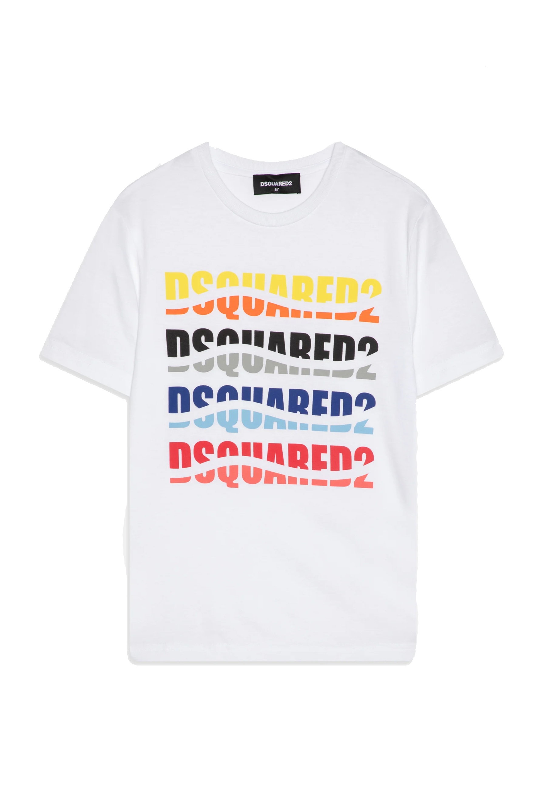 T-shirt con Stampa Multicolor