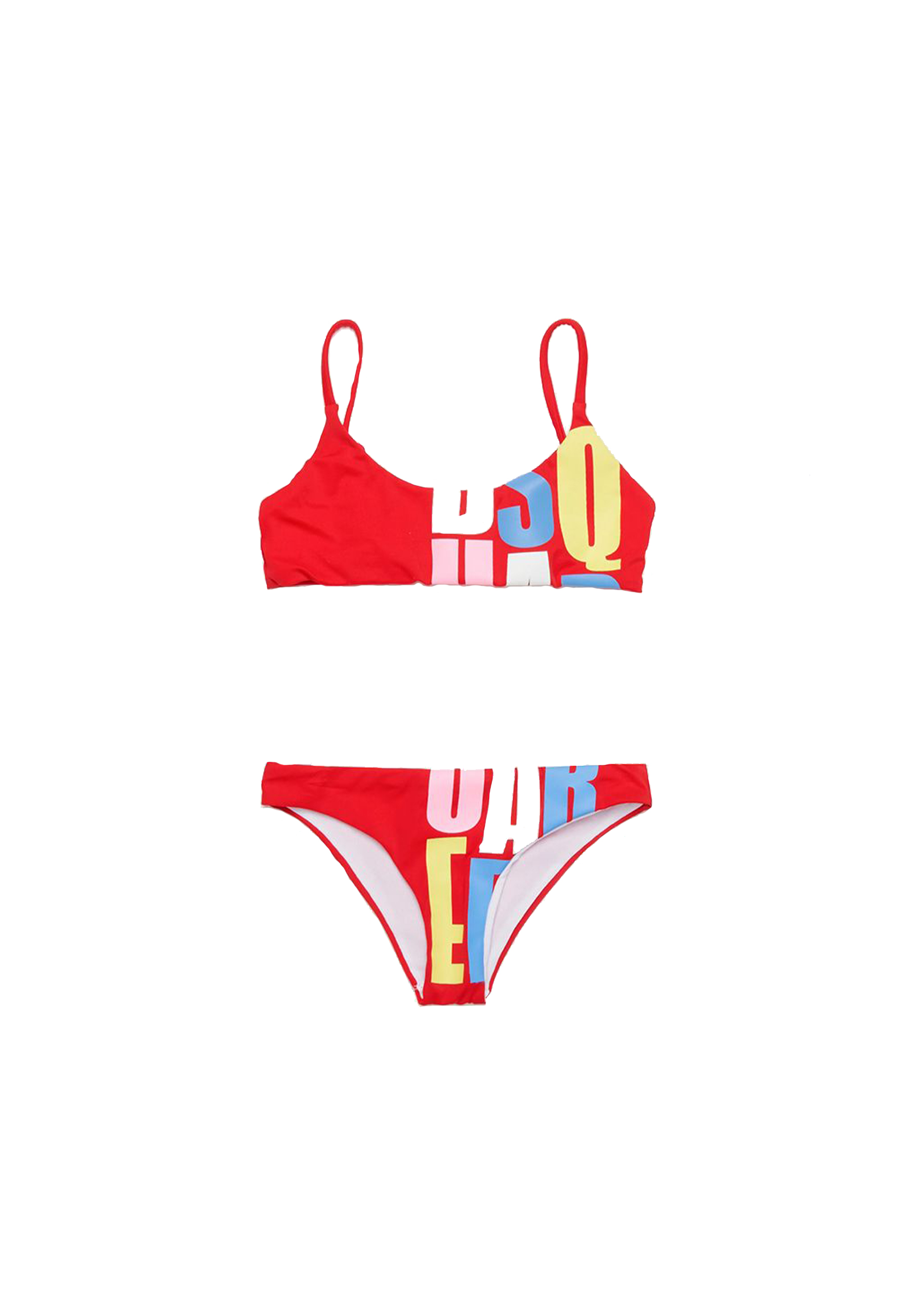 Costume Bikini Logo Multicolore