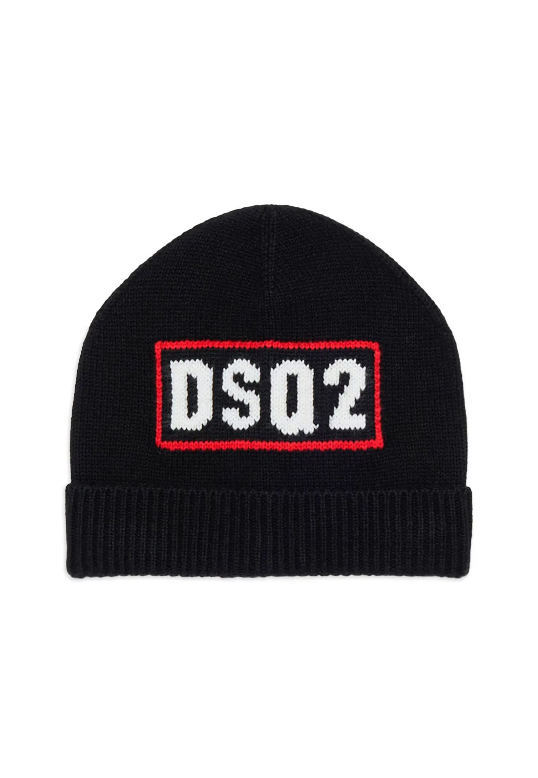 Cappello in maglia con logo