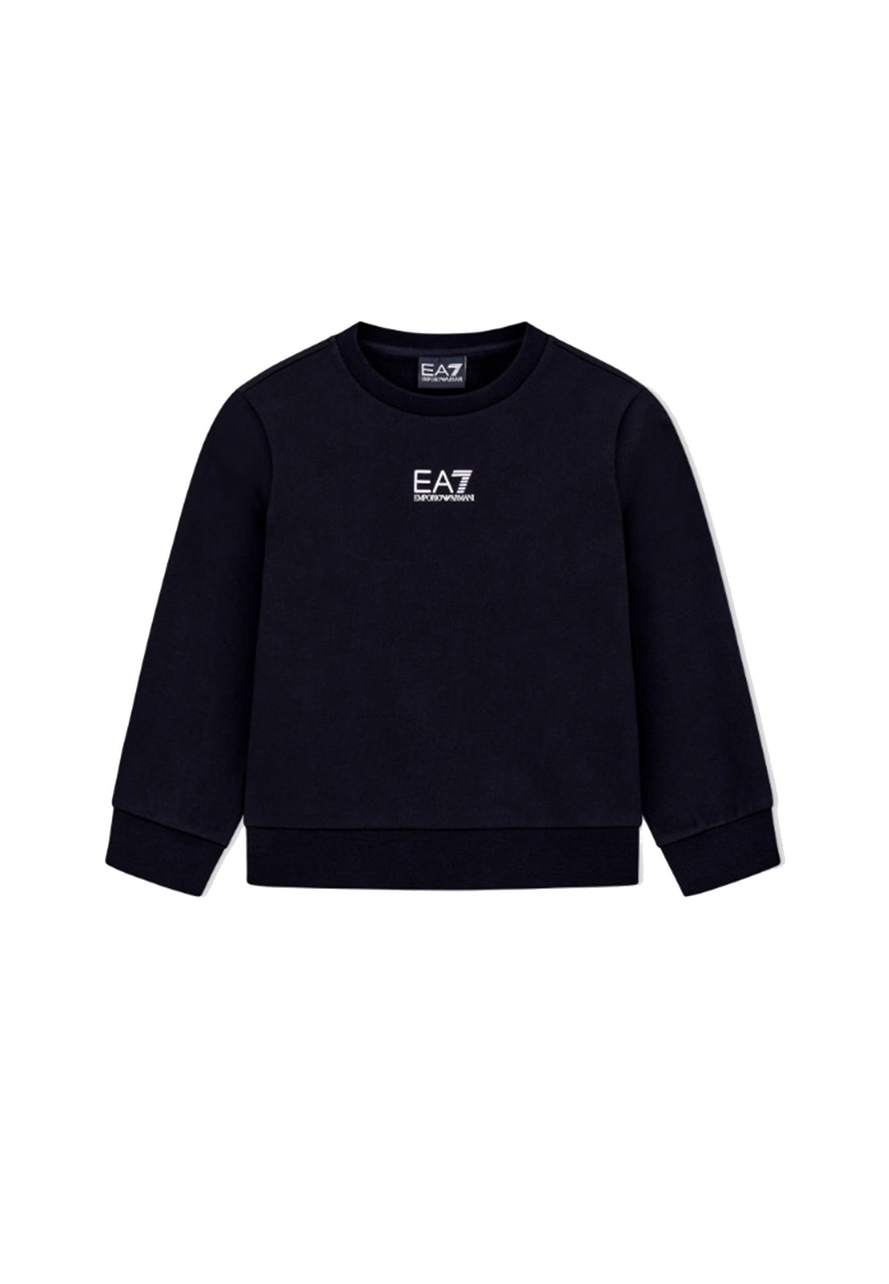 Felpa girocollo Logo Blu Armani