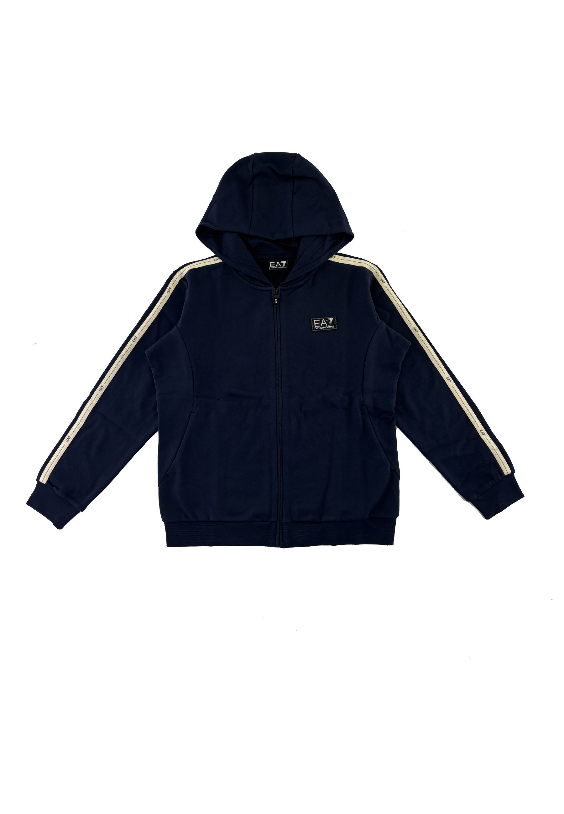 Felpa con cappuccio Logo Series in cotone stretch con maxi logo