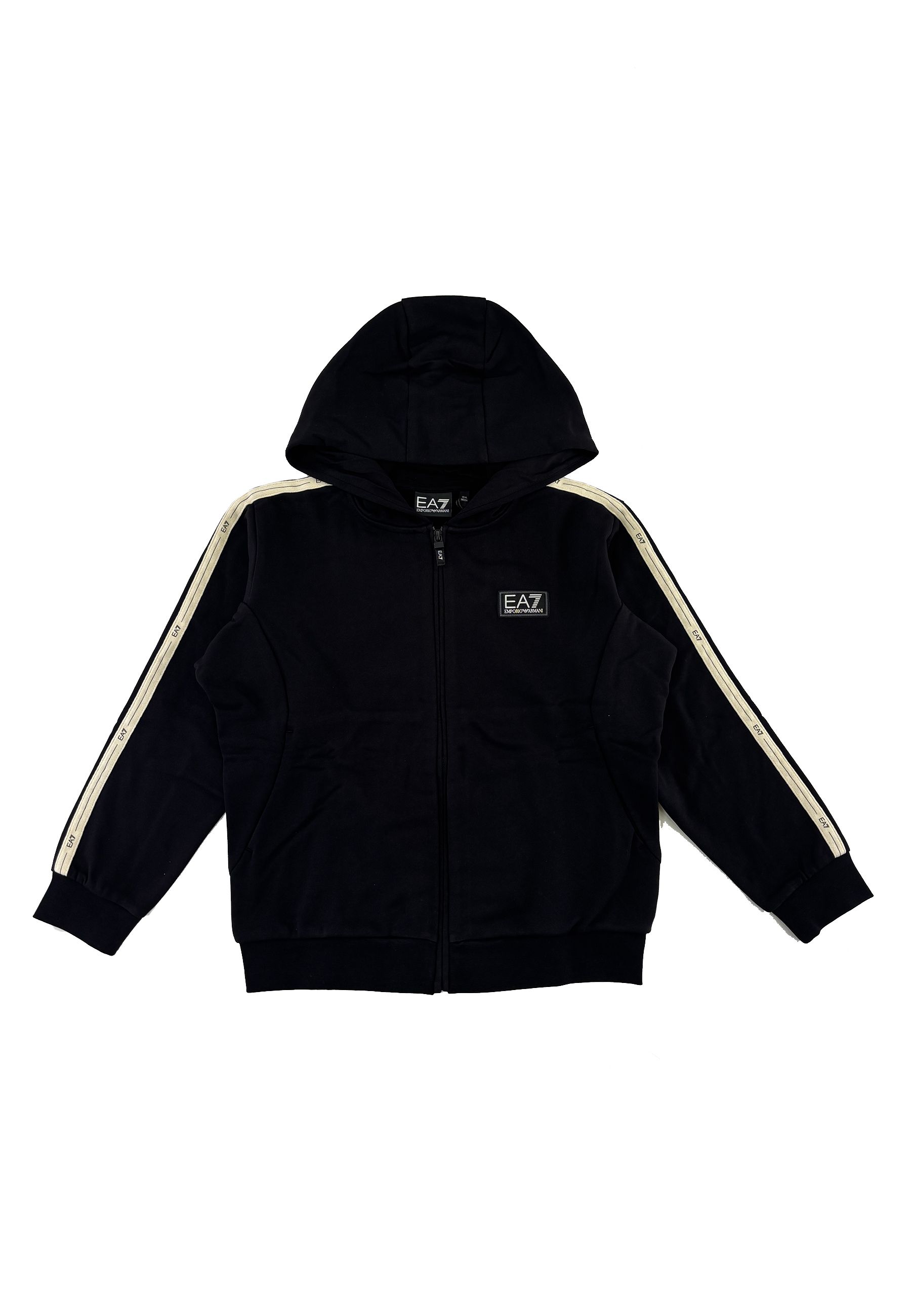 Felpa con cappuccio Logo Series in cotone stretch con maxi logo