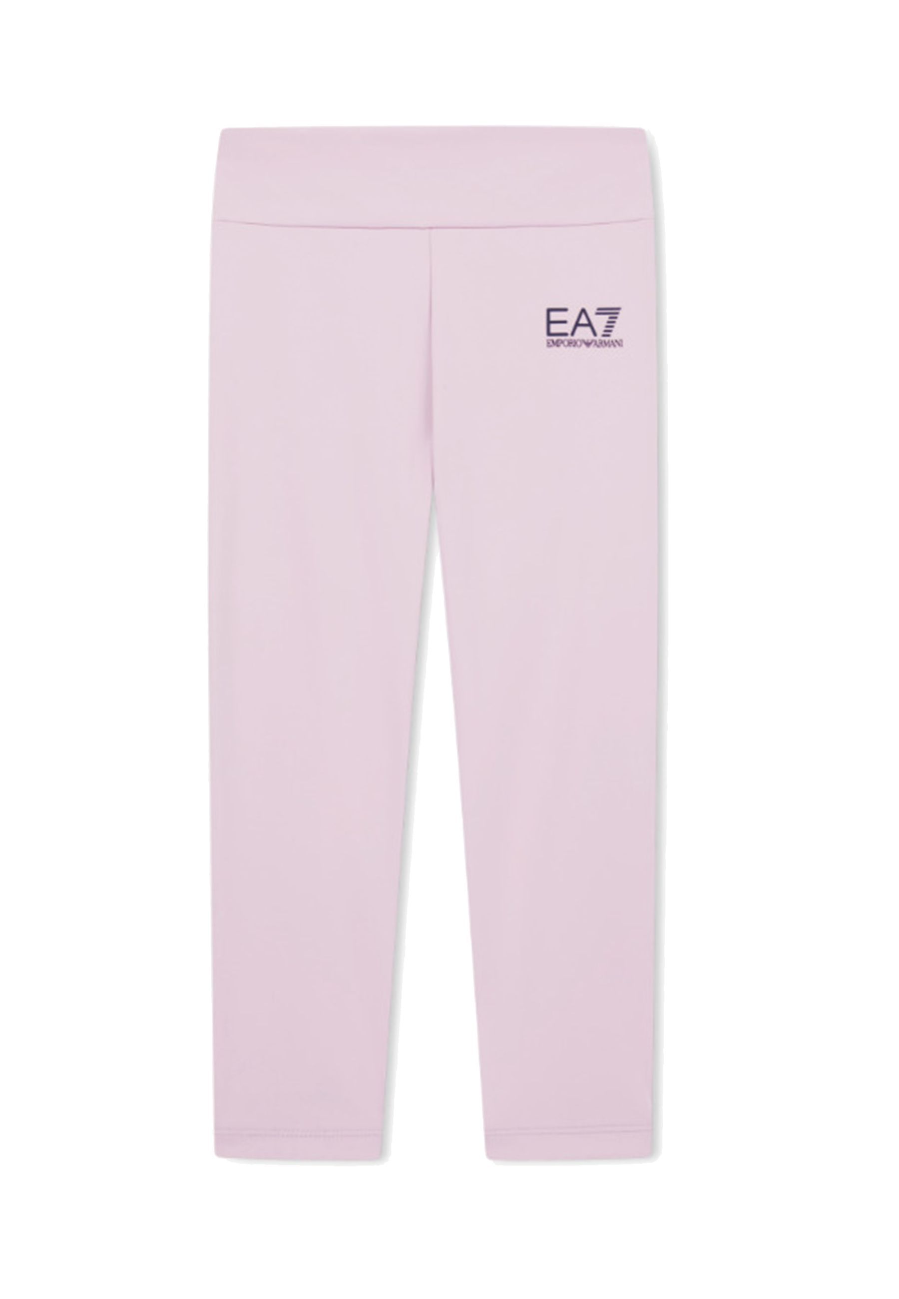 Leggings tinta unita elasticizzati con contrasto colore Logo orchidea
