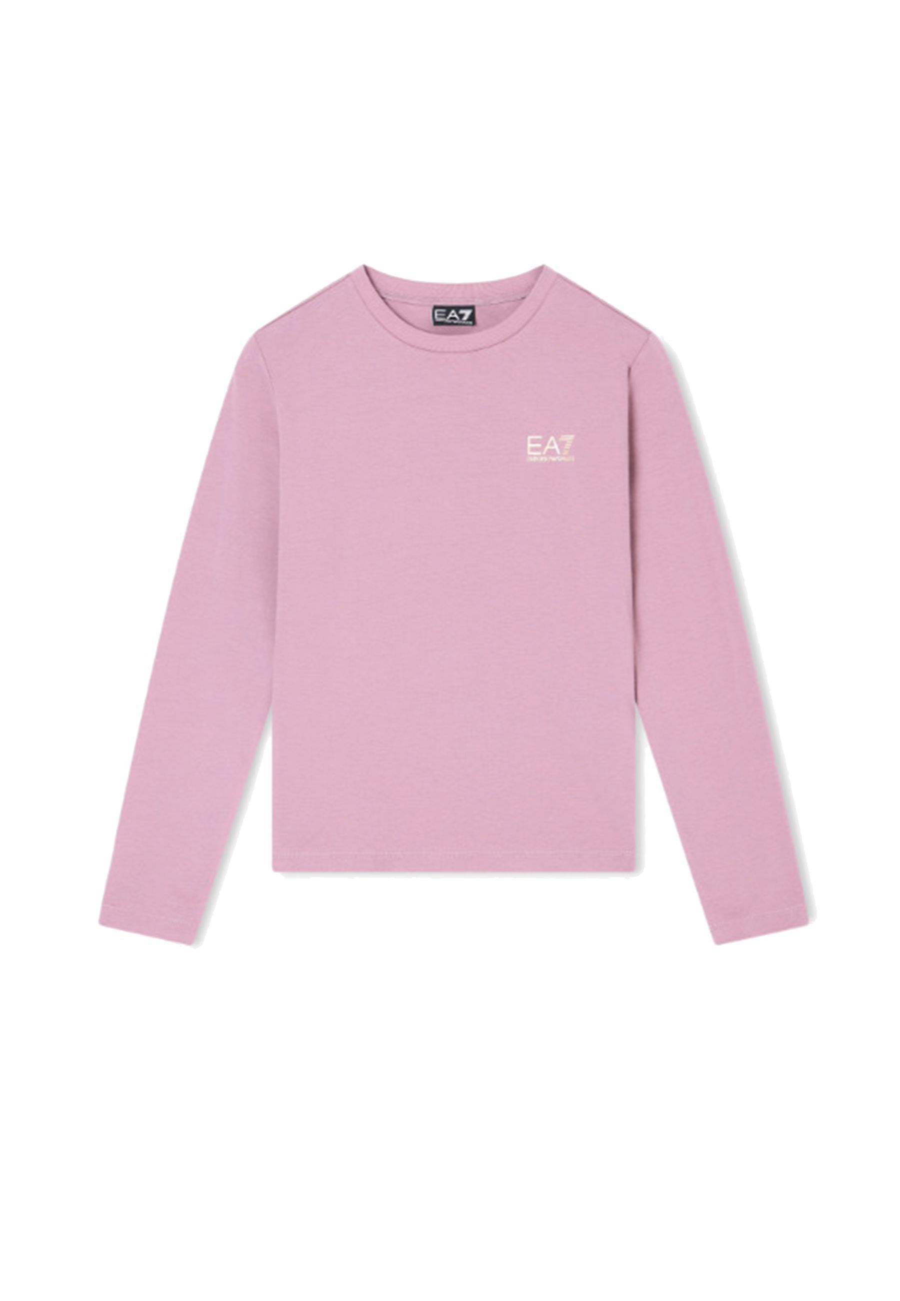 T-shirt elasticizzata girocollo Rosa orchidea