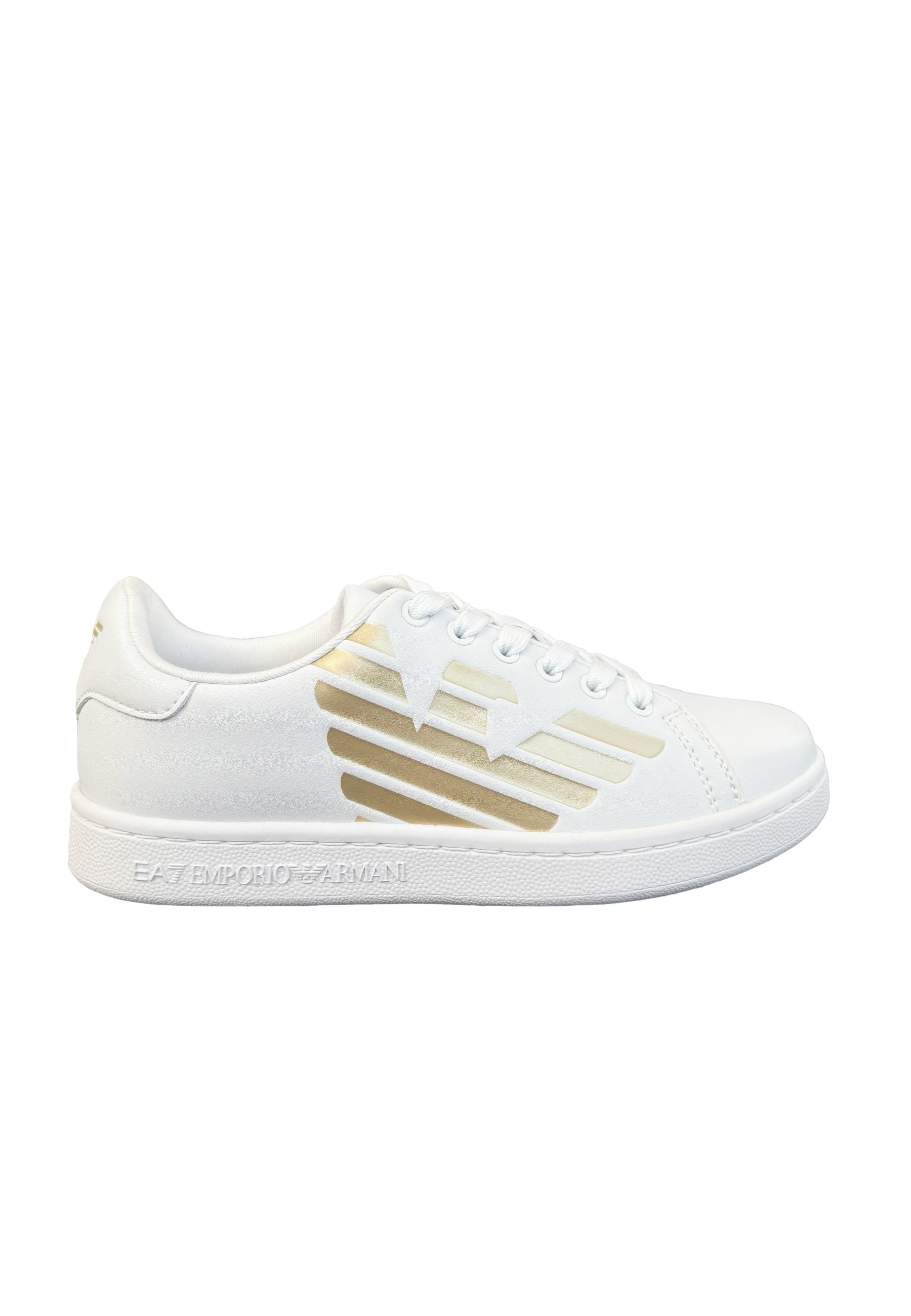 Sneakers in ecopelle con lacci