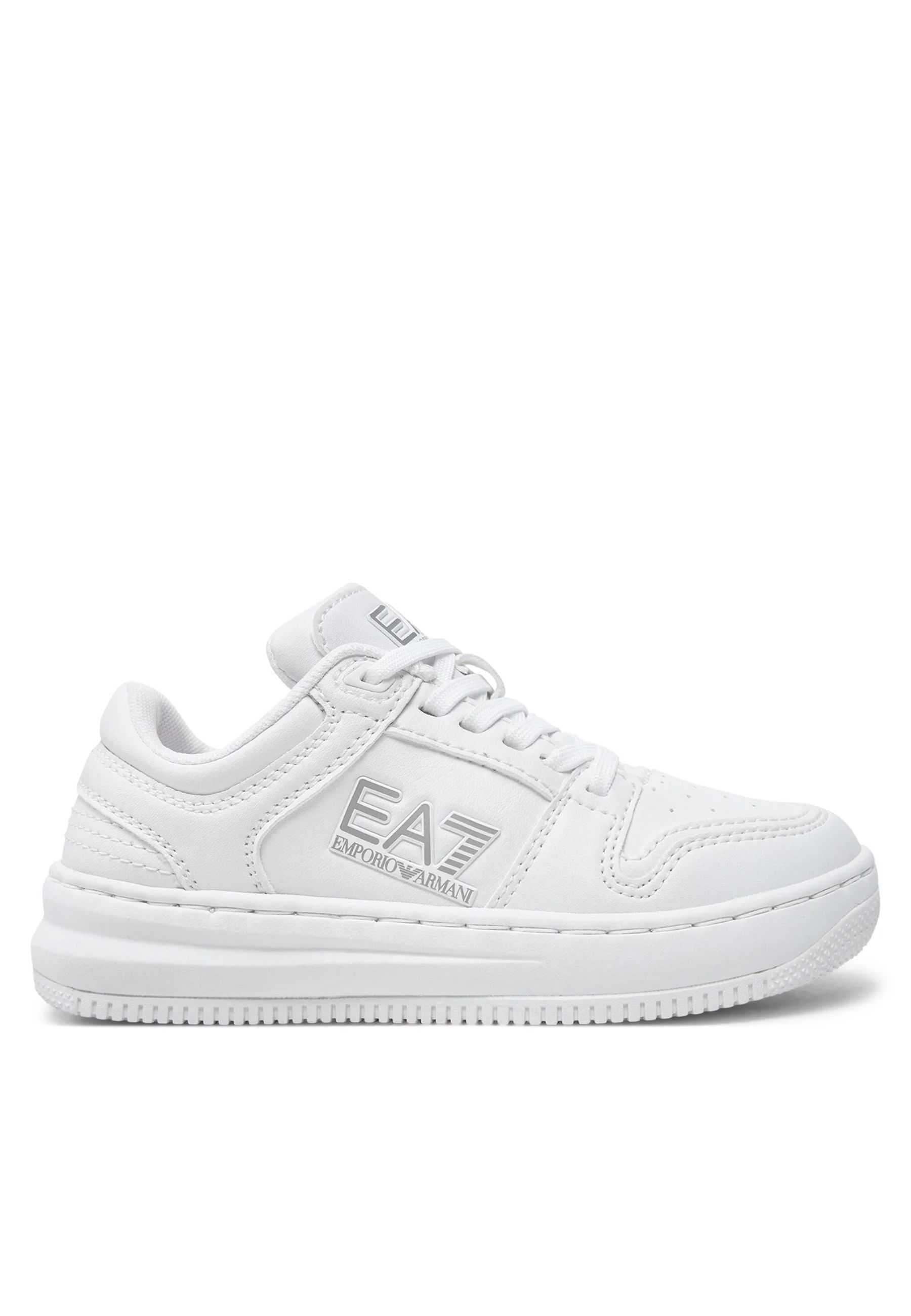 Sneakers in ecopelle con lacci
