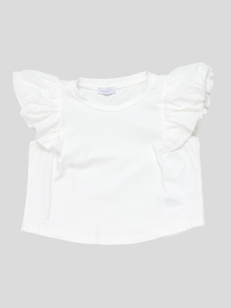 T-shirt di colore BIANCO da BAMBINA 