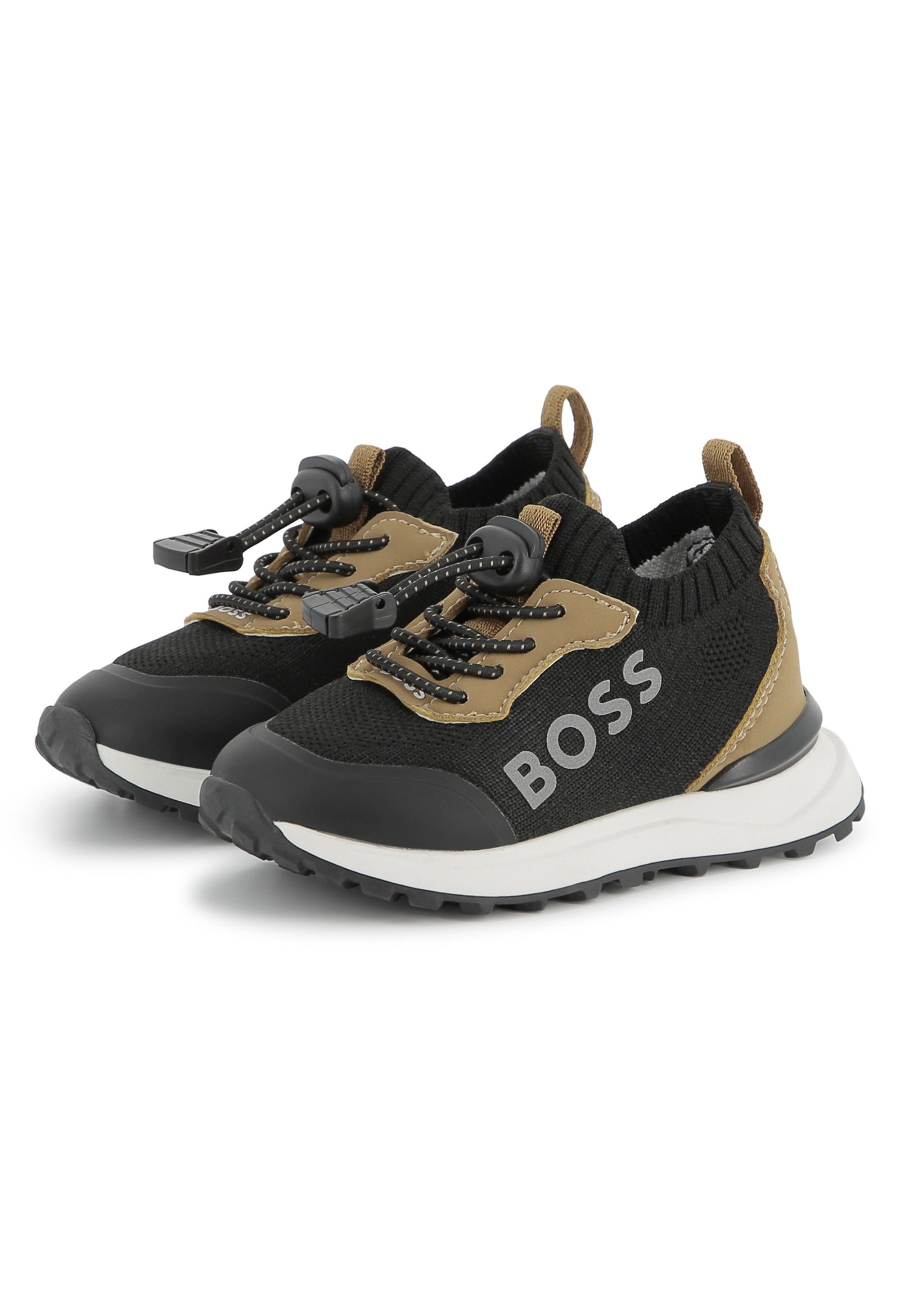 Sneakers in maglia ed ecopelle