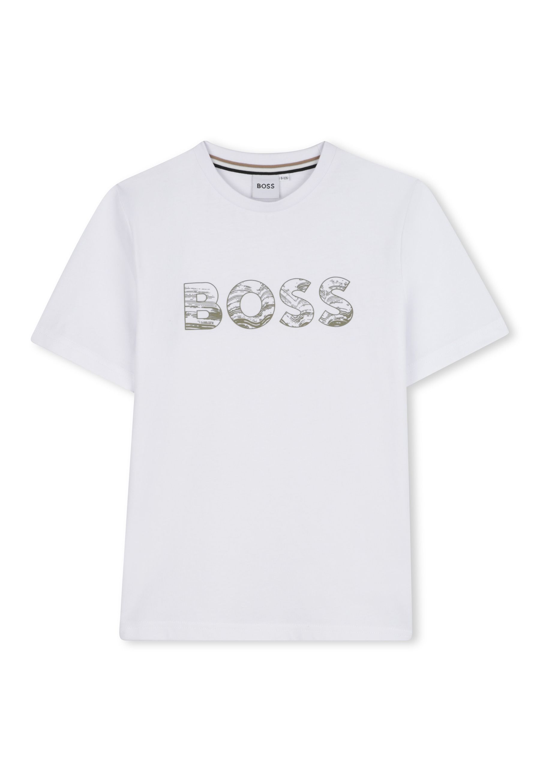 T-shirt con grande logo BOSS