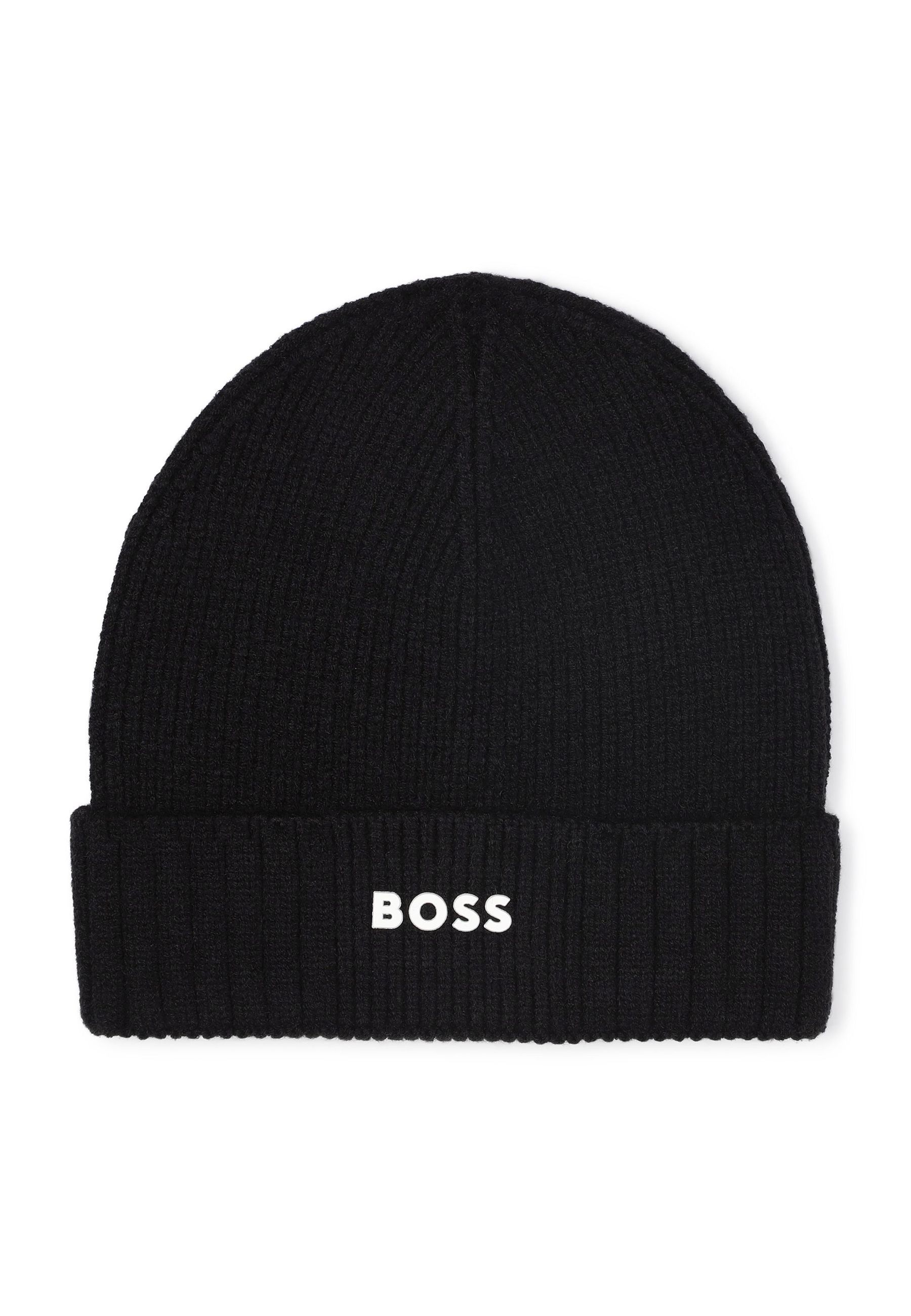 Cappello lavorato a maglia con stampa in gomma
