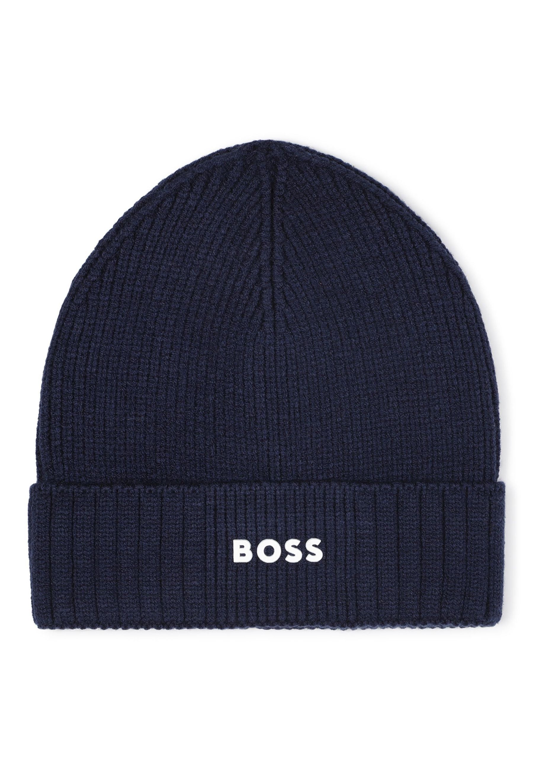 Cappello lavorato a maglia con stampa in gomma