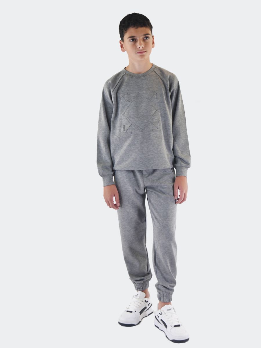 Tuta girocollo con Jogging in Tech fleece