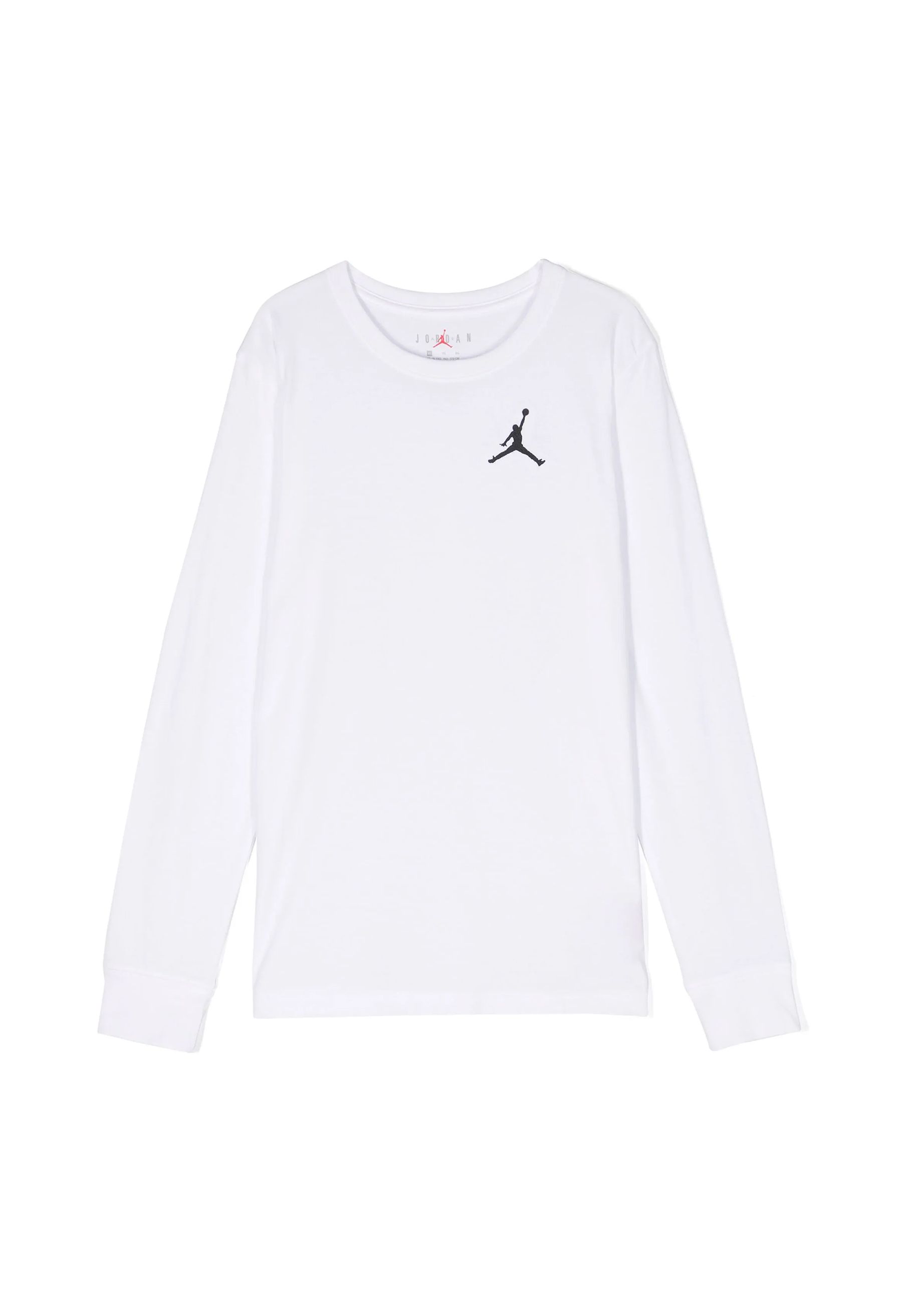 T-shirt girocollo manica lunga bianca
