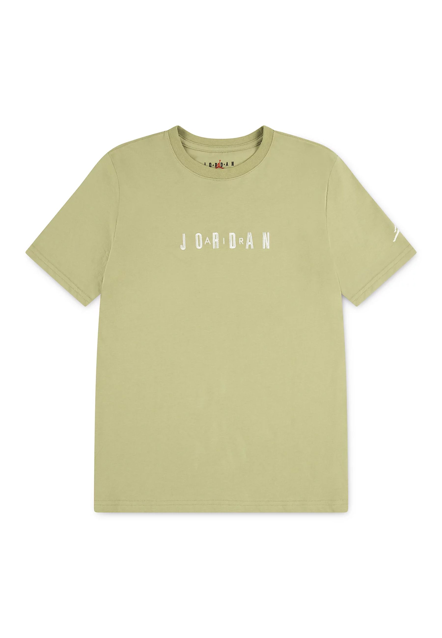 T-shirt girocollo marrone cappuccino con Stampa Jordan