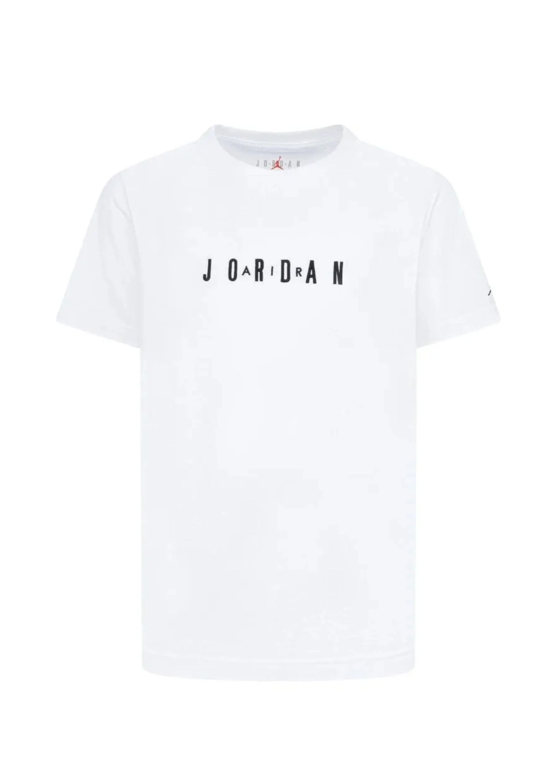 T-shirt girocollo bianca Stampa Jordan