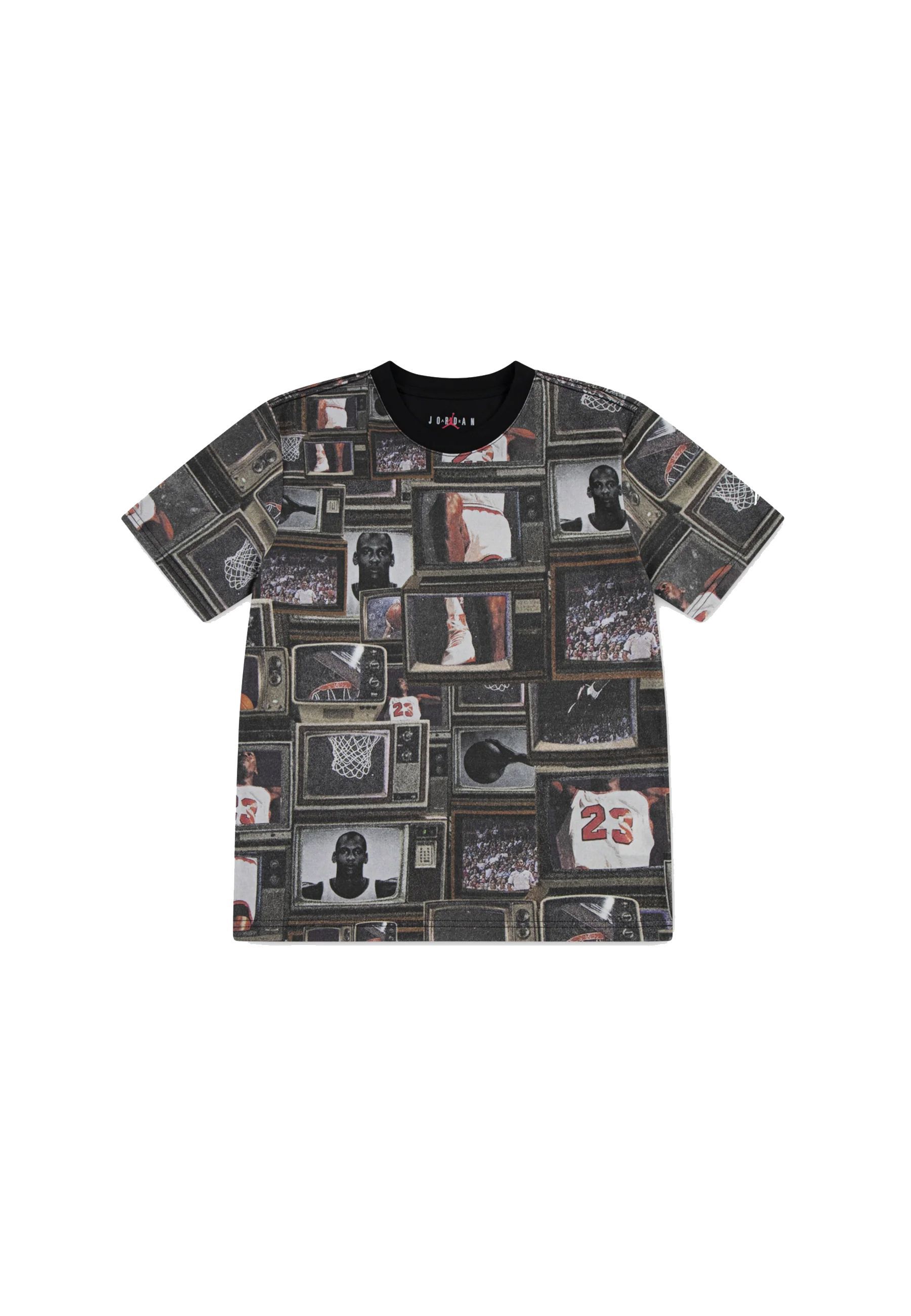 T-shirt Nera  con Grafica