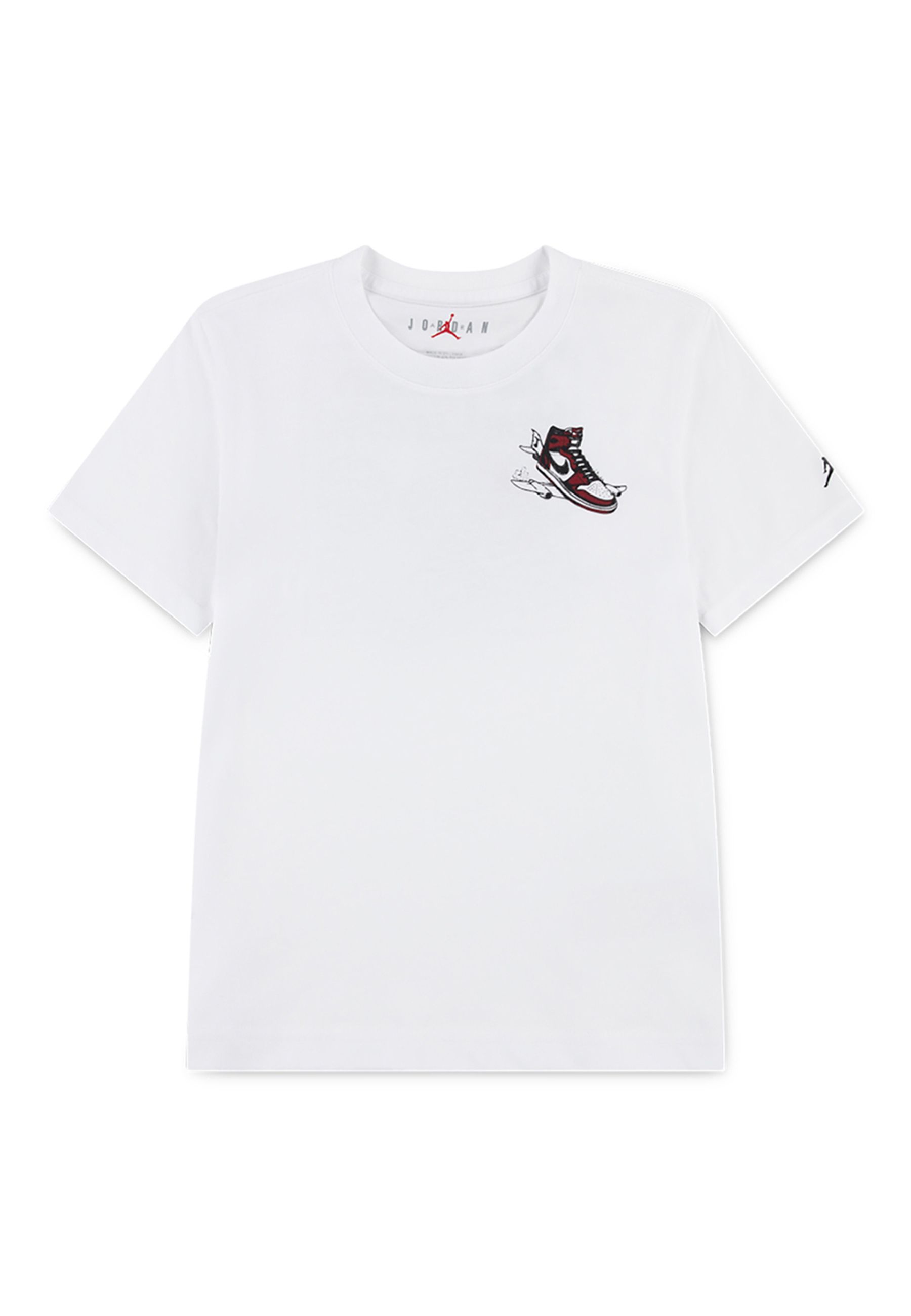 T-shirt Bianca girocollo con Stampa 