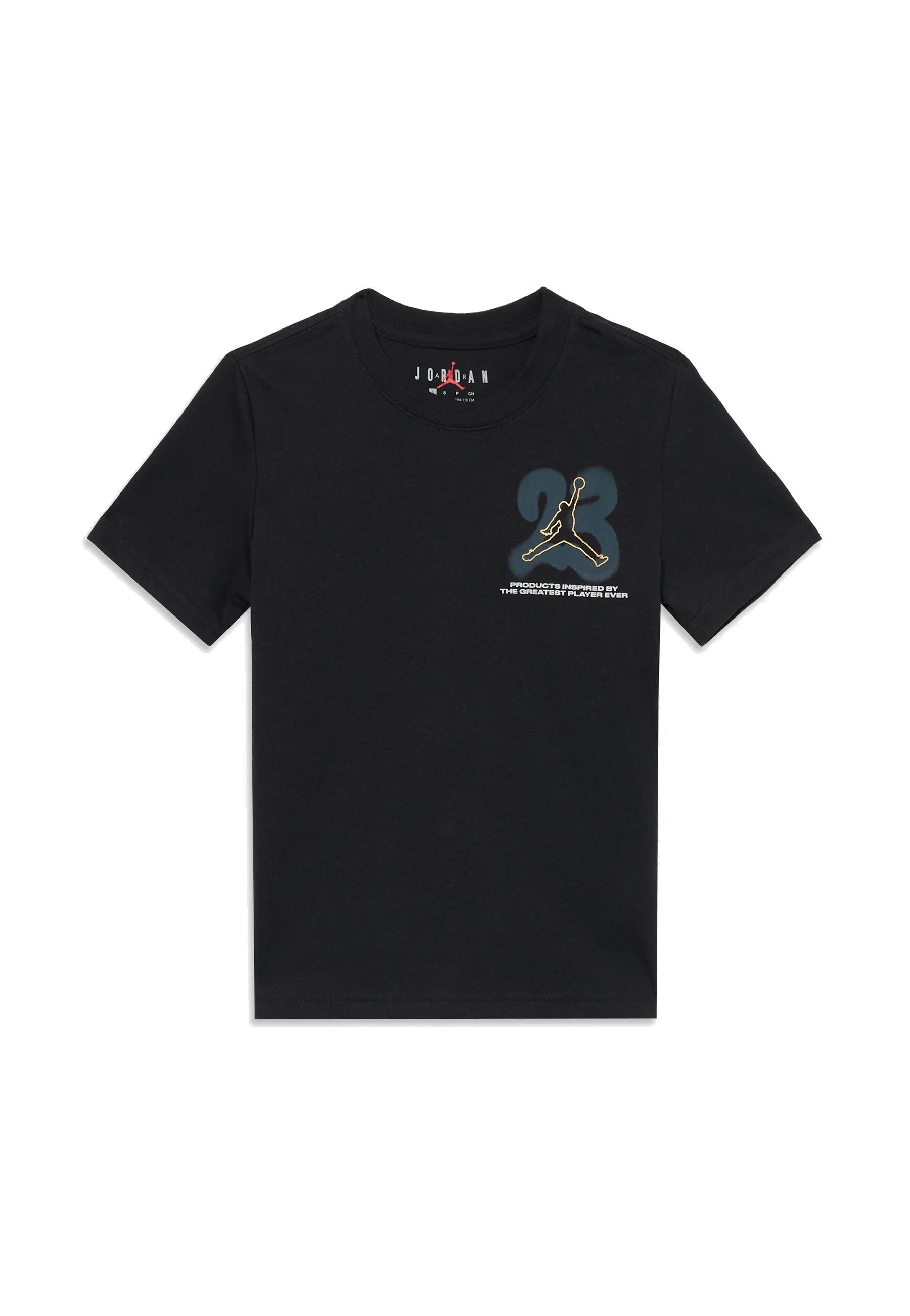 T-shirt girocollo bianca Stampata effetto spray T-shirt girocollo bianca Stampata effetto spray