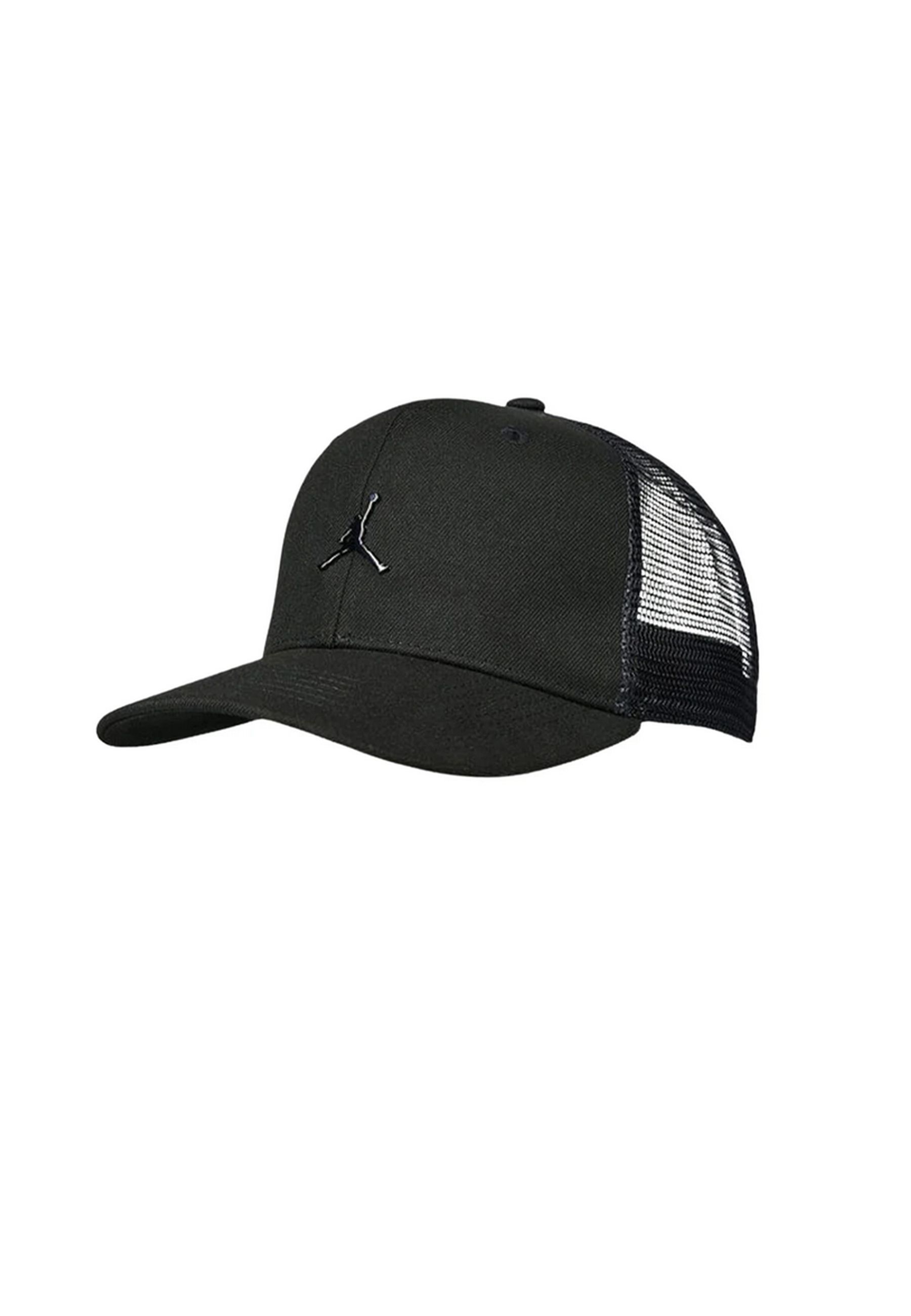 Cappello Nero con Visiera Logo metallico
