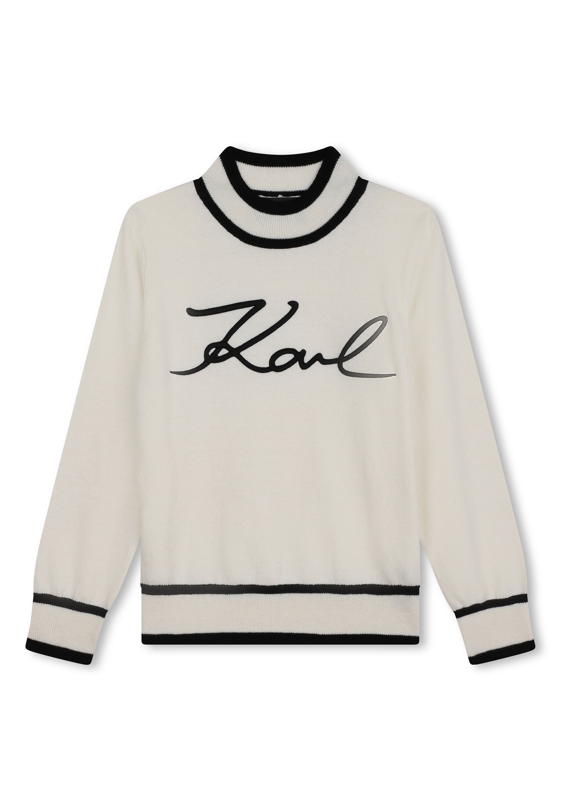 Maglia con ricamo iconico KARL