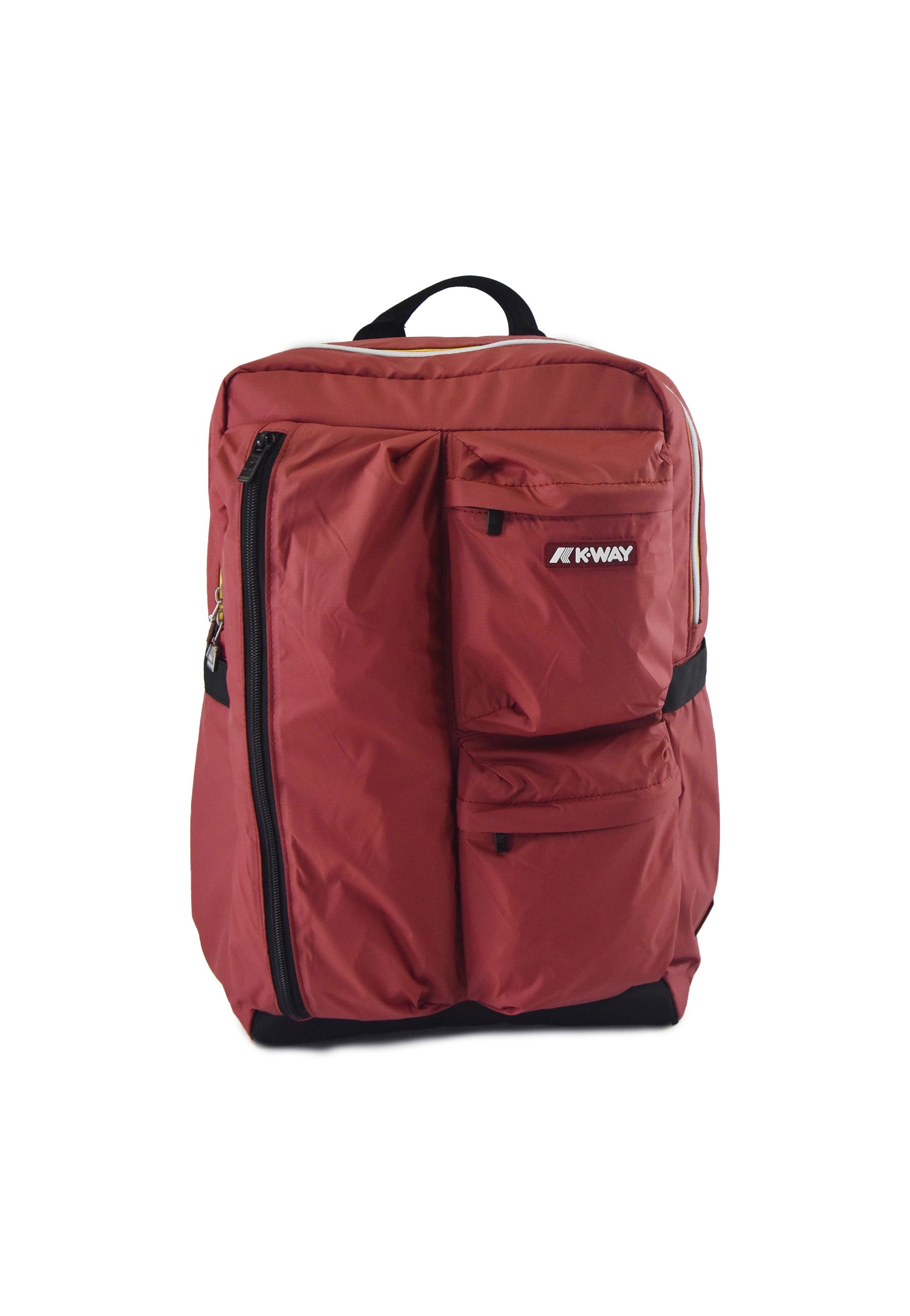 Zaino in nylon multitasca ambert  rosso            