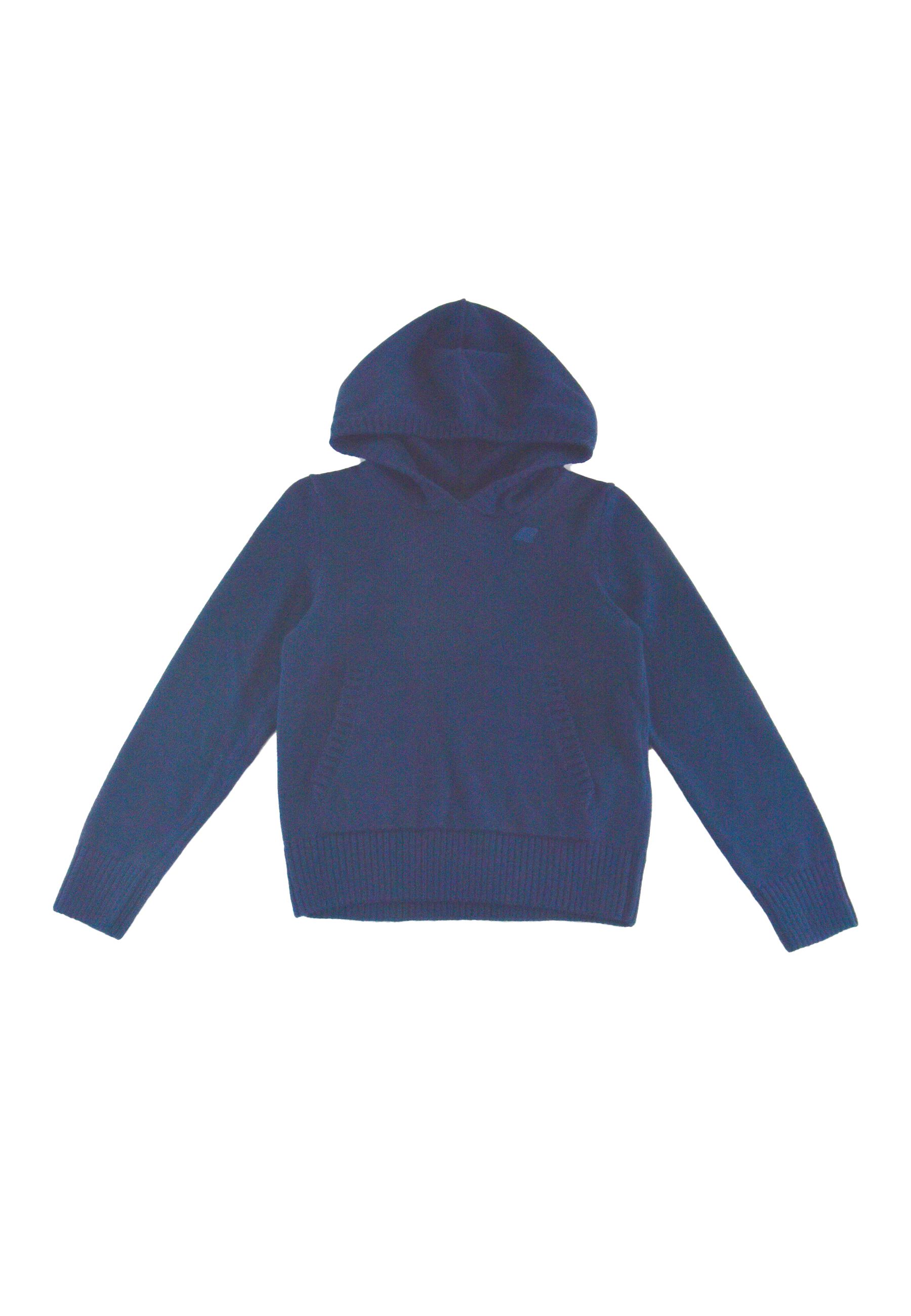 Felpa richie cotton cashmere chiusa Blu    