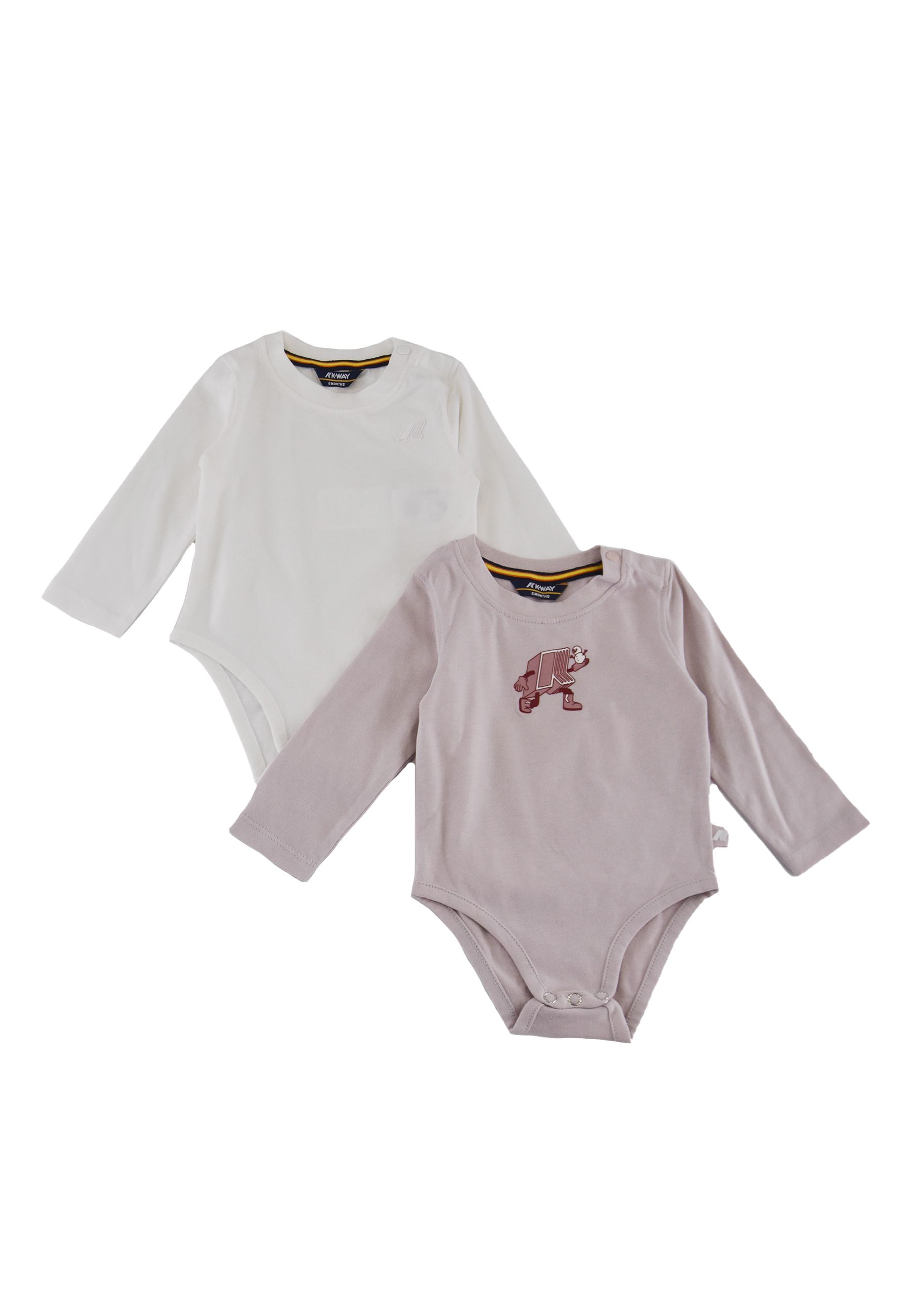Body elven graphic Bipack jersey bianca rosa