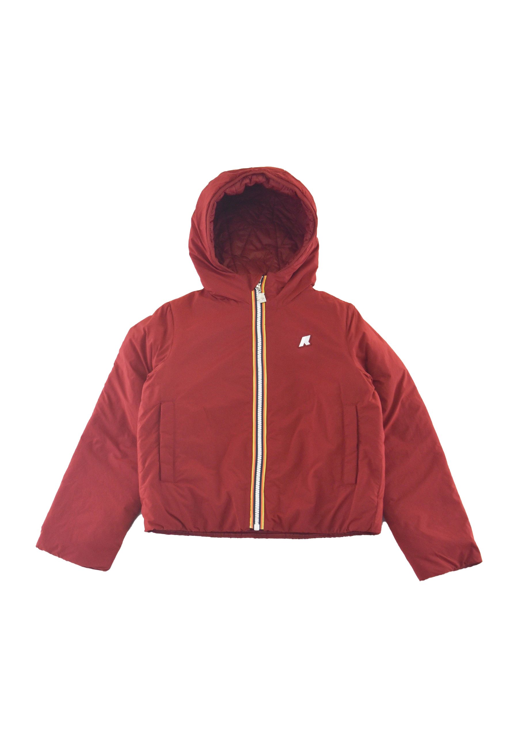 Piumino jack plain warm rosso         