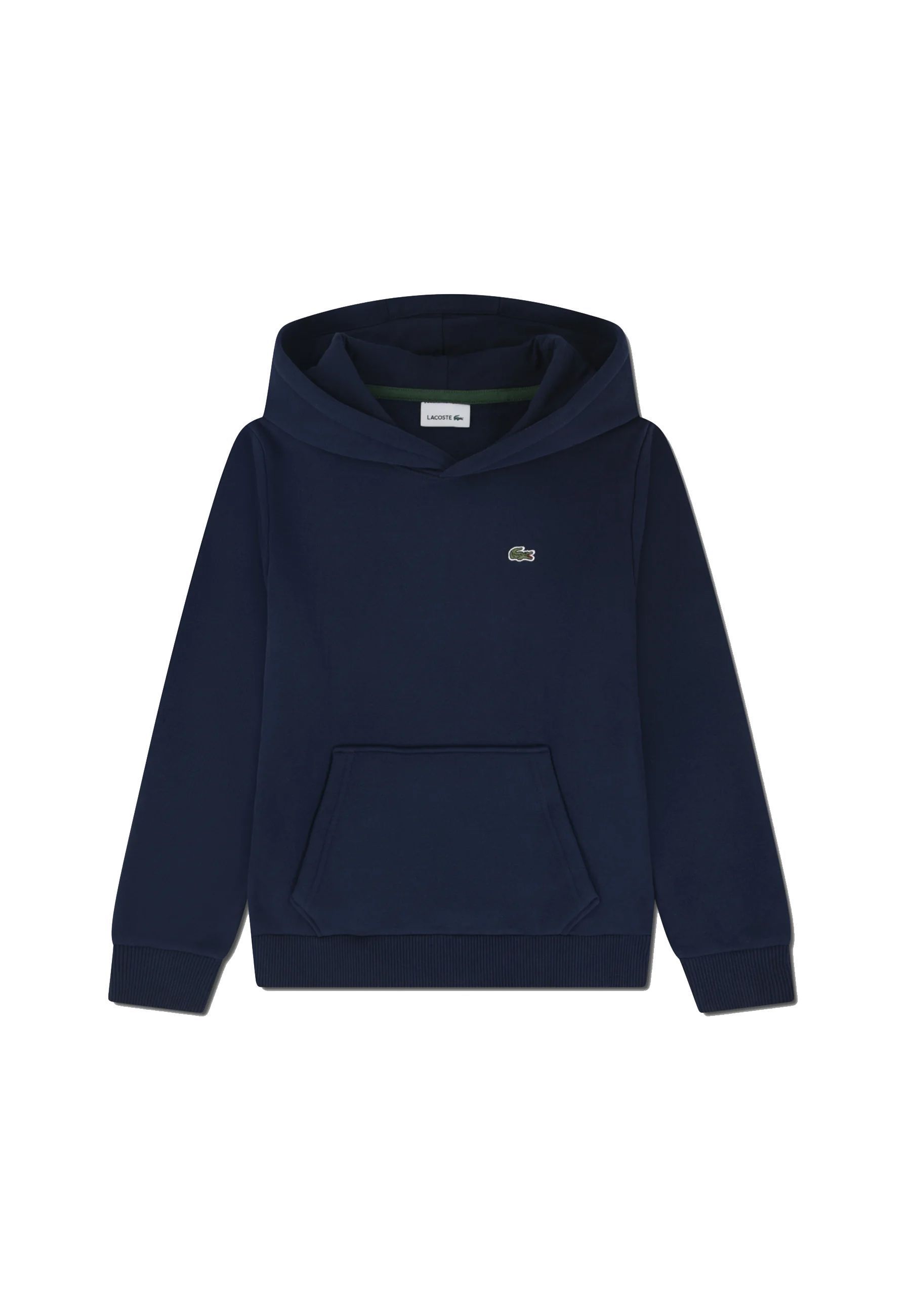 Felpa blu Chiusa con Cappuccio Logo 