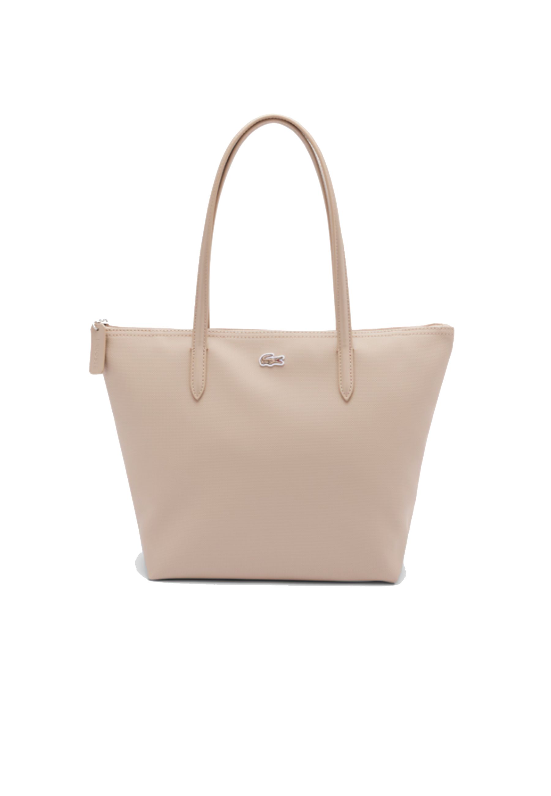 Borsa modello tote piccola a zip Beige Chiaro