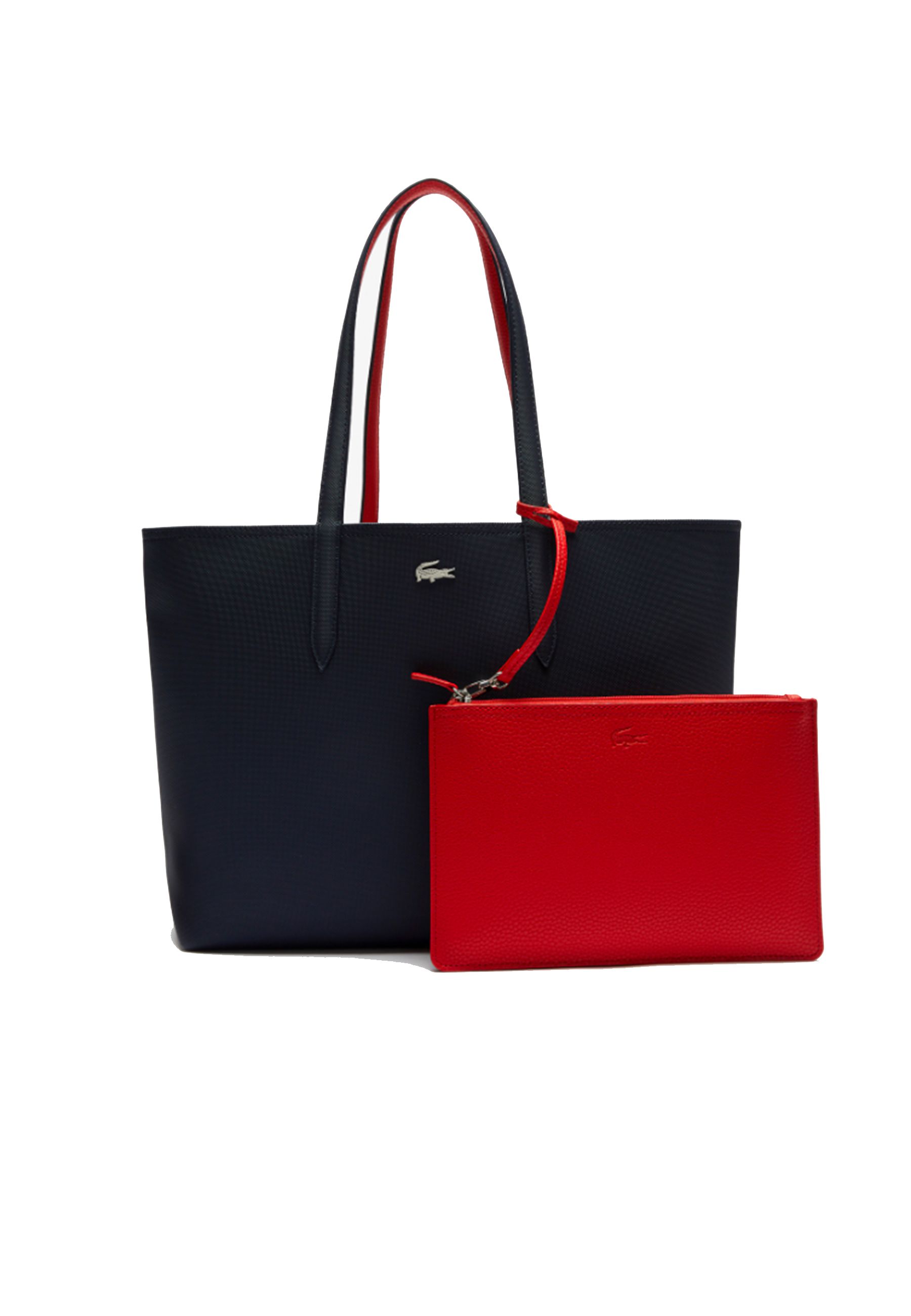 Borsa con Coccodrillo in metallo nichel lucido