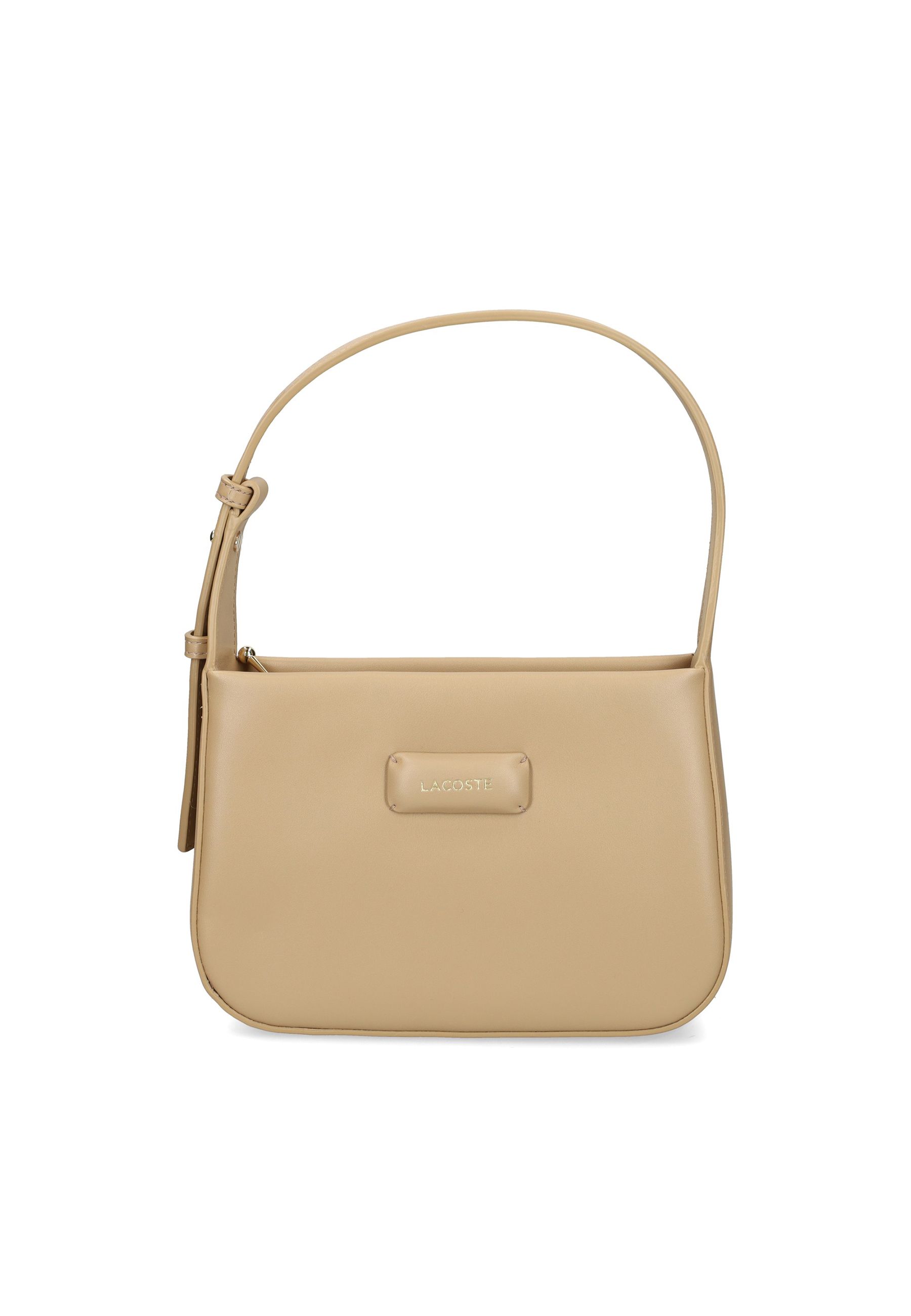 Borsa in ecopelle sabbia con logo in rilievo