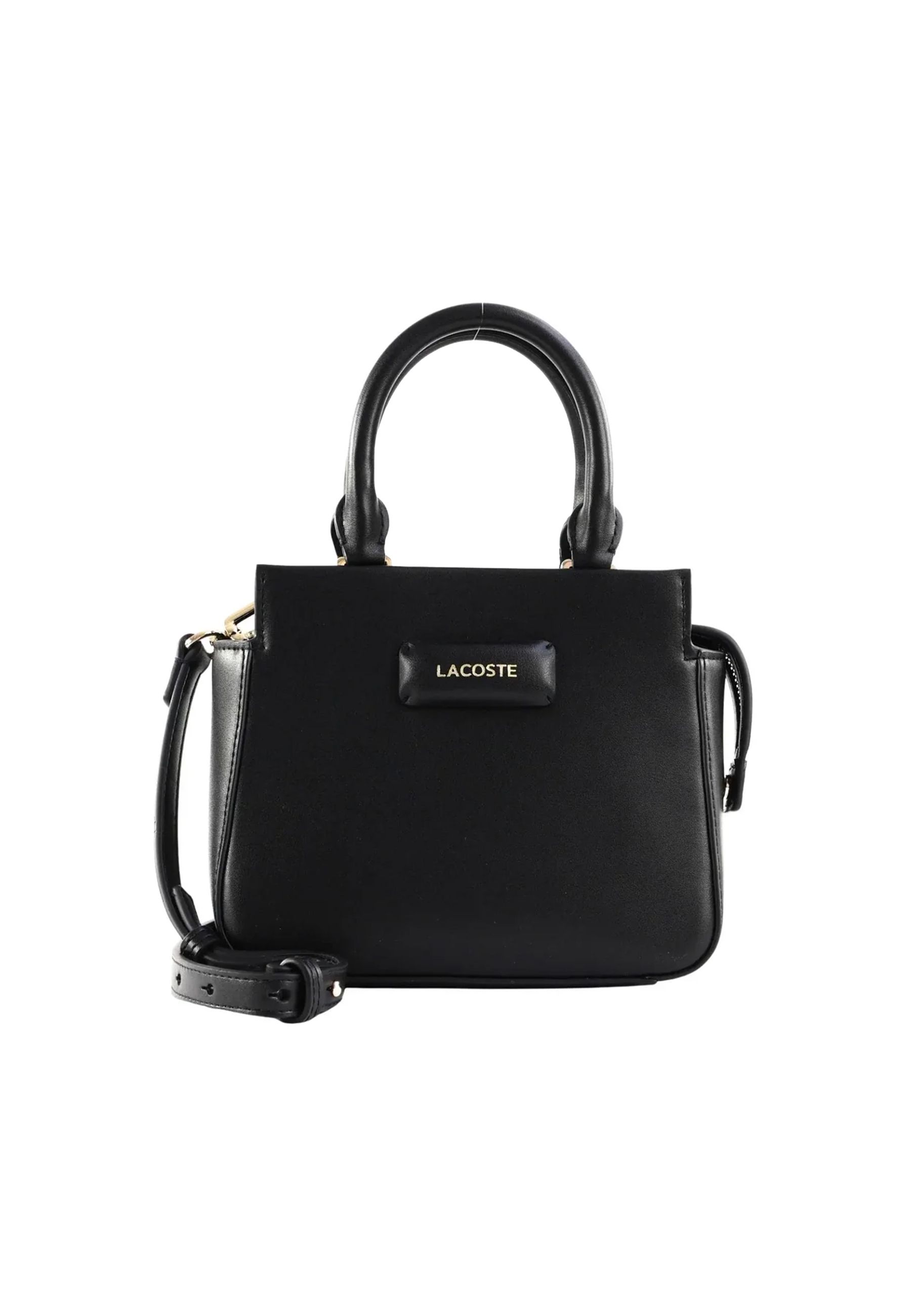 Borsa ecopelle Nera con logo metallico