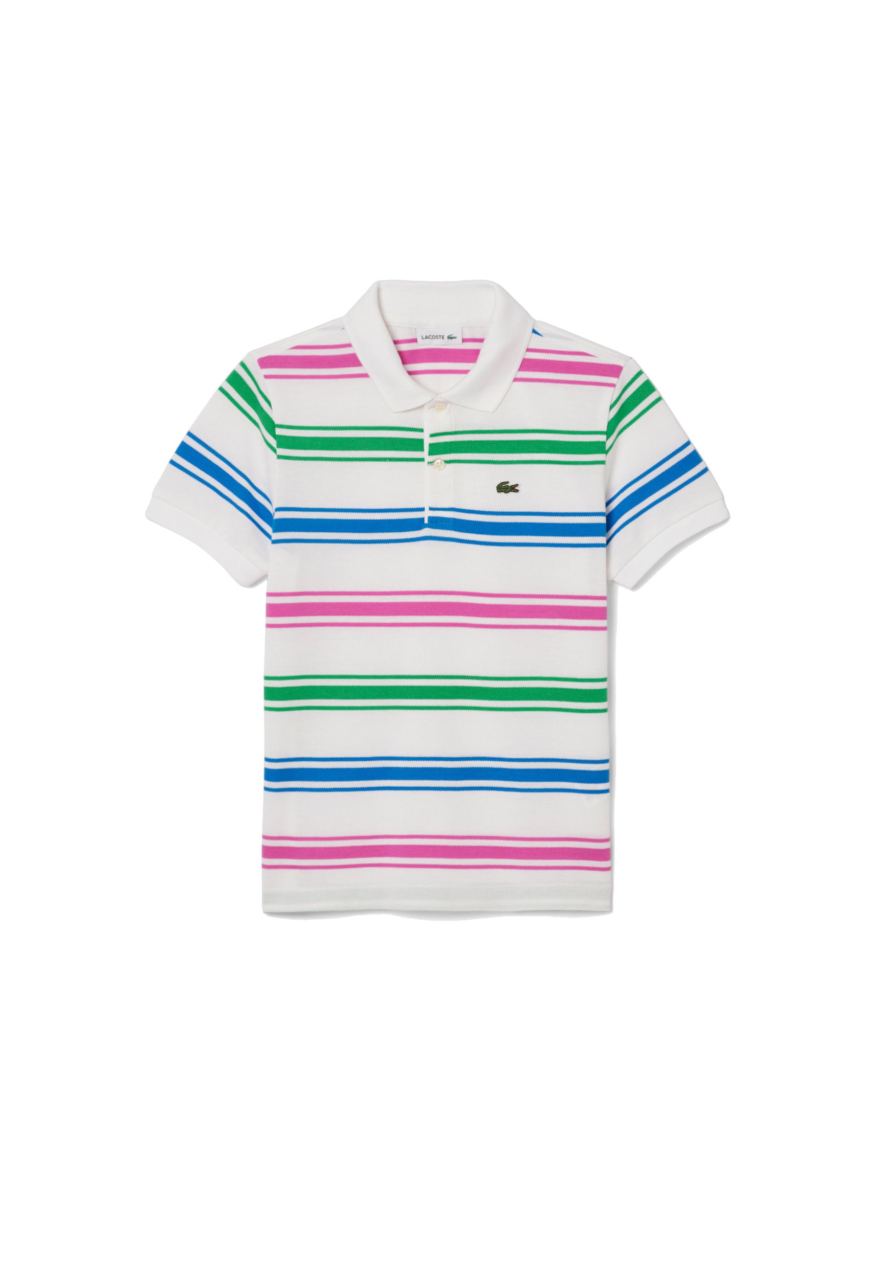 Polo classica 2 bottoni a righe Multicolore