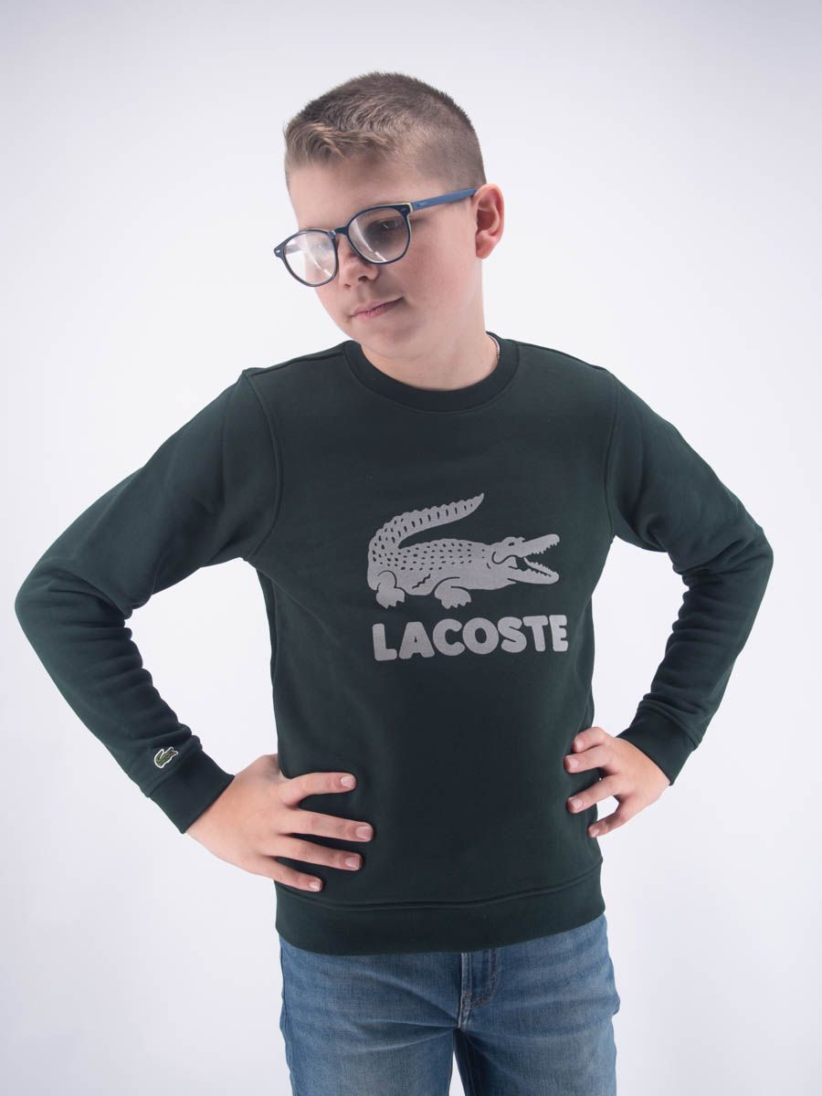 FELPA LACOSTE GIROCOLLO UNISEX MAXILOGO