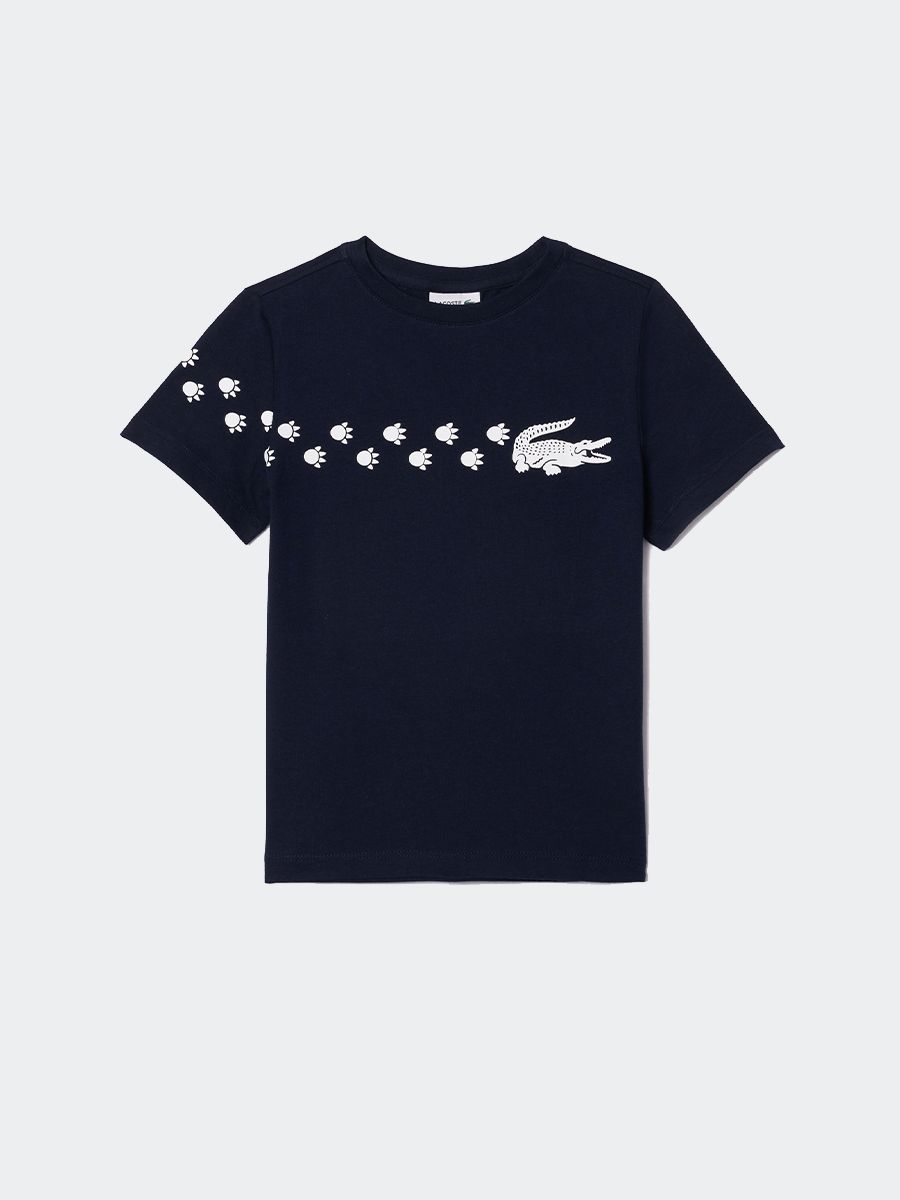 T-shirt con Stampa Coccodrillo