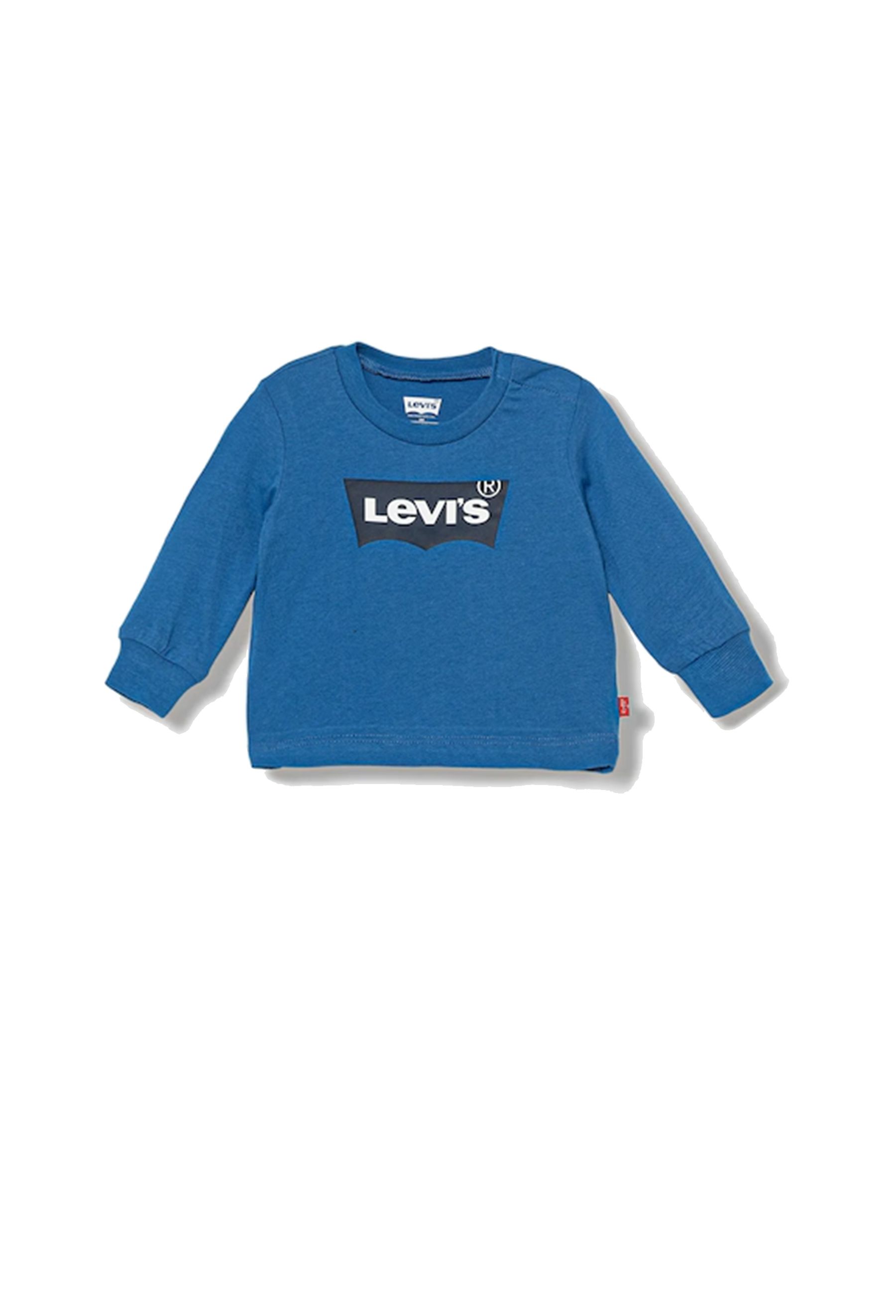 T-shirt in morbido cotone a manica lunga con stampa Logo