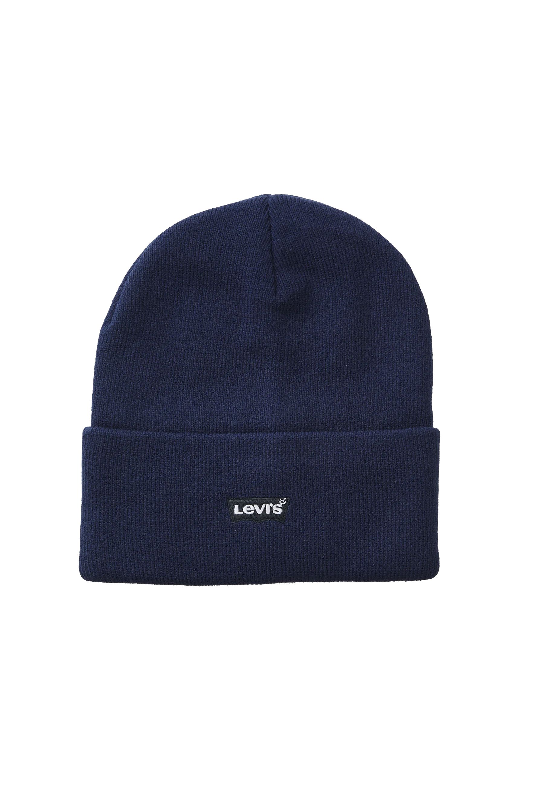 Cappello in maglia nero ricamato