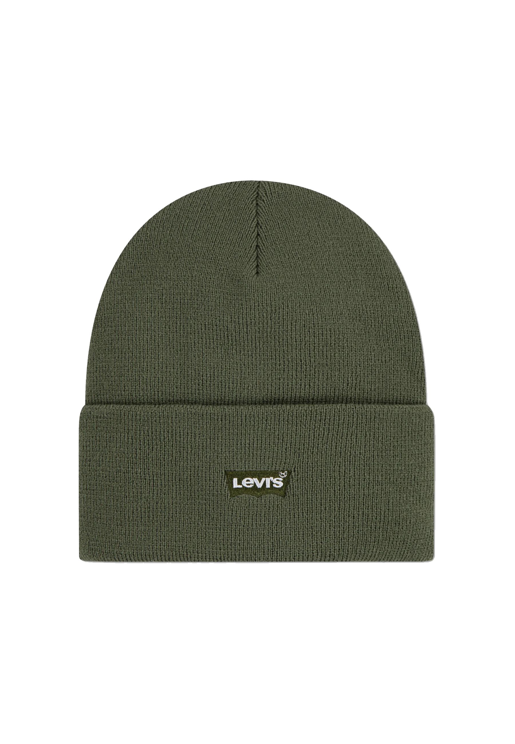 Cappello in maglia nero ricamato