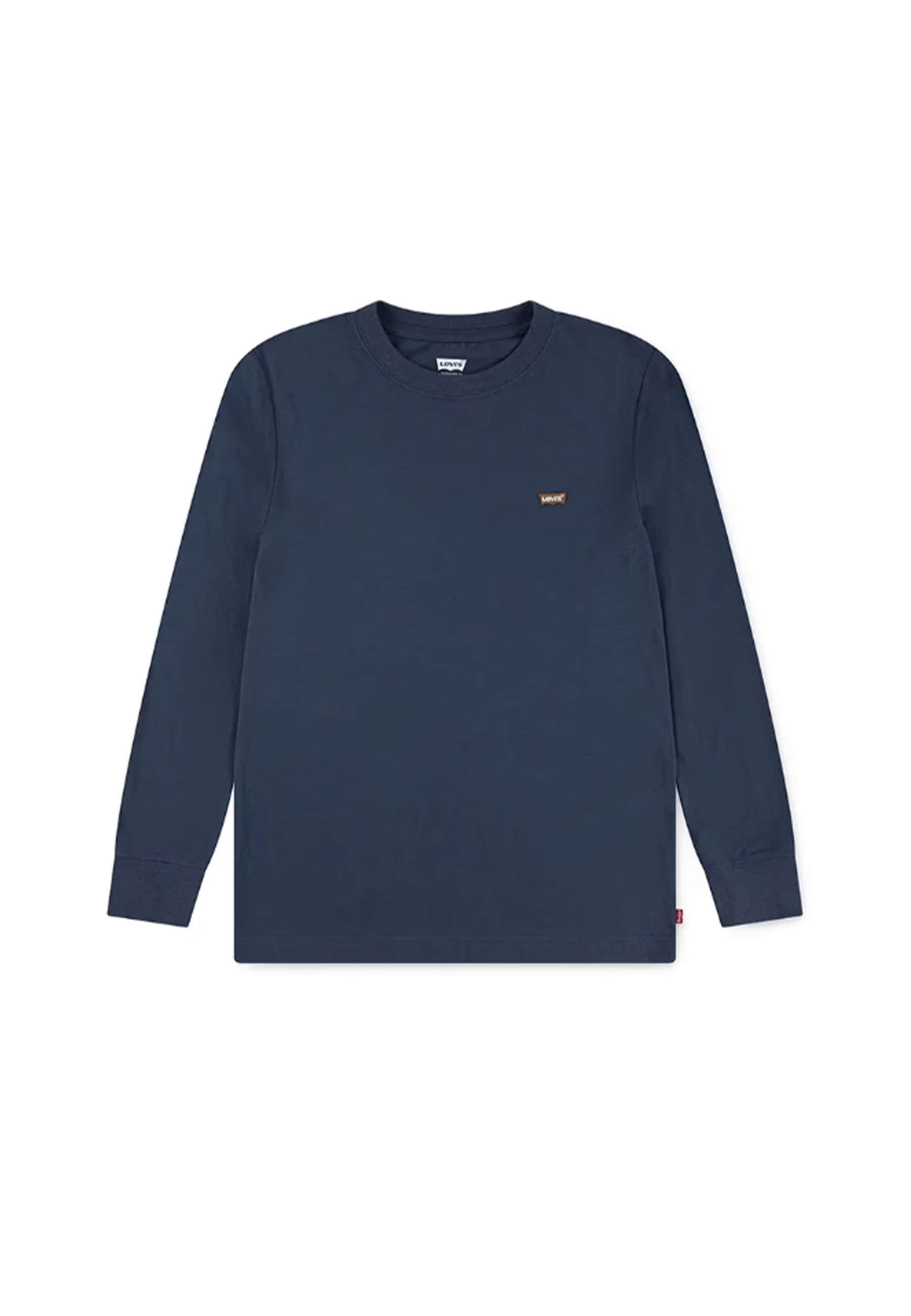 T-shirt girocollo blu con Logo stampato batwing sul petto