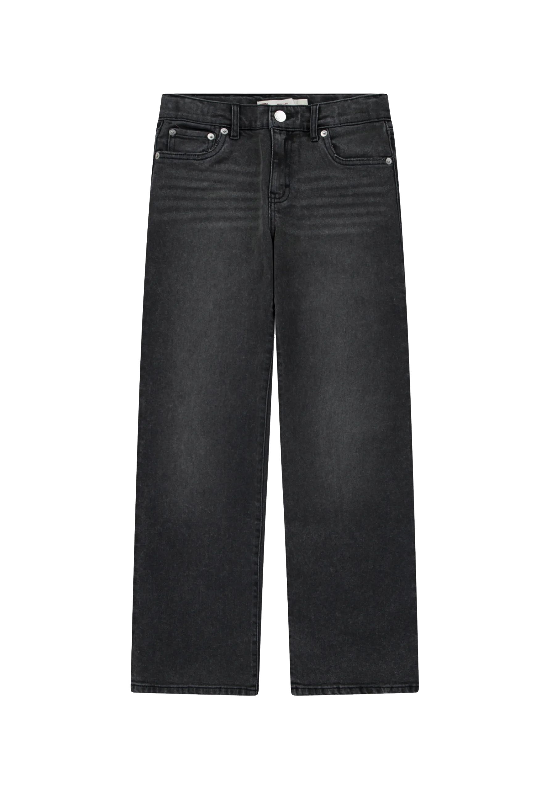 Jeans blu taglio largo cinque tasche