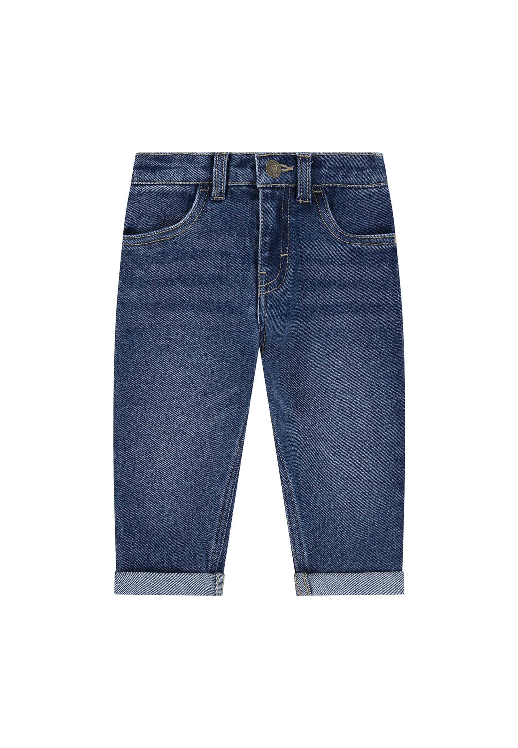 Jeans neonato elasticizzato blu