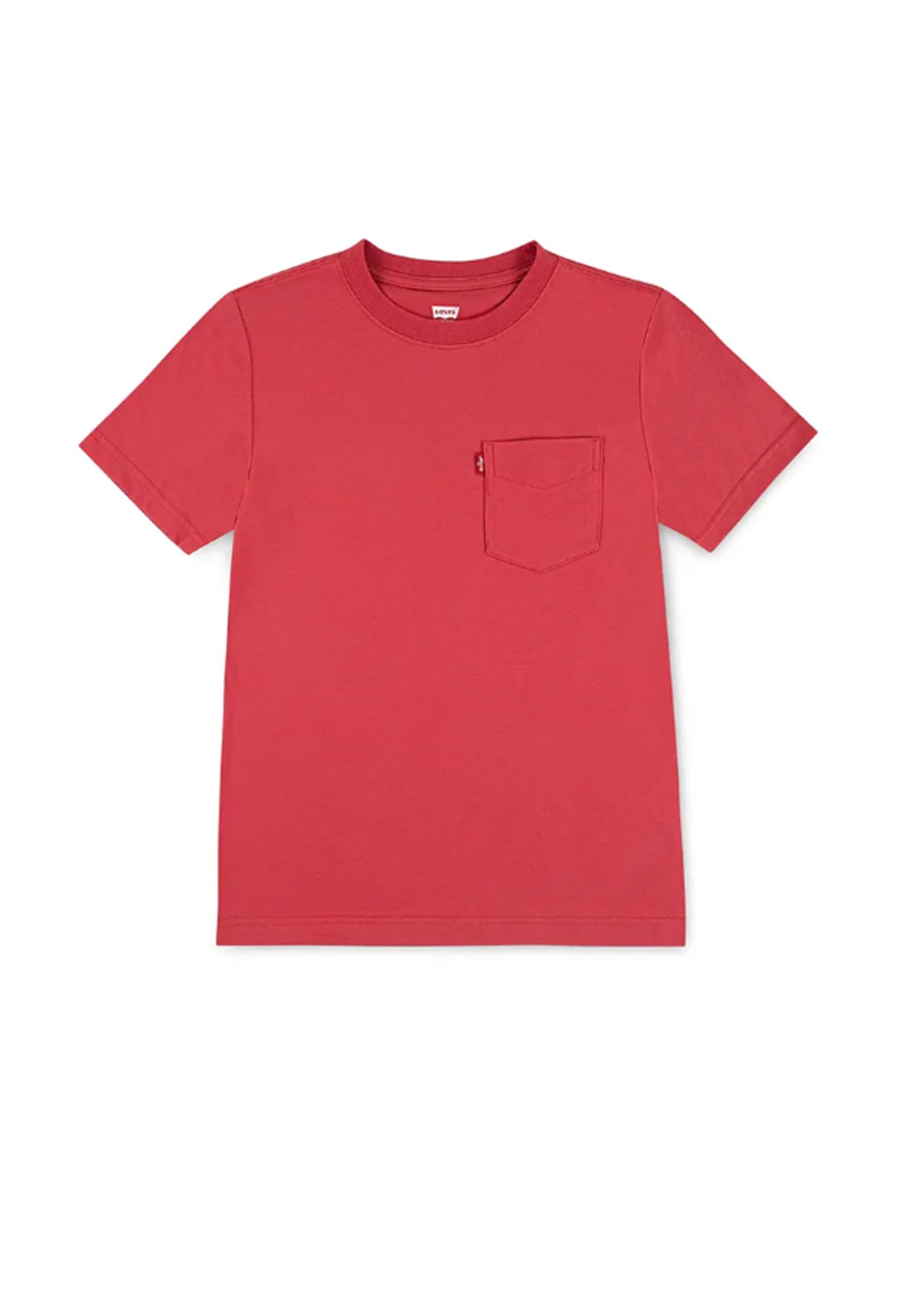 T-shirt girocollo tinta unita con taschino